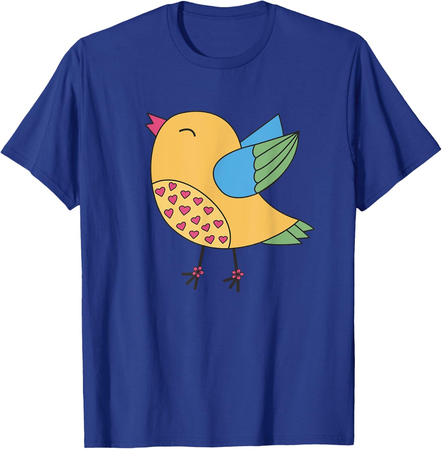 Cute Happy Yellow Bird Lover Gift Toddler Kids Youth T-Shirt - T-Shirt | Royal
