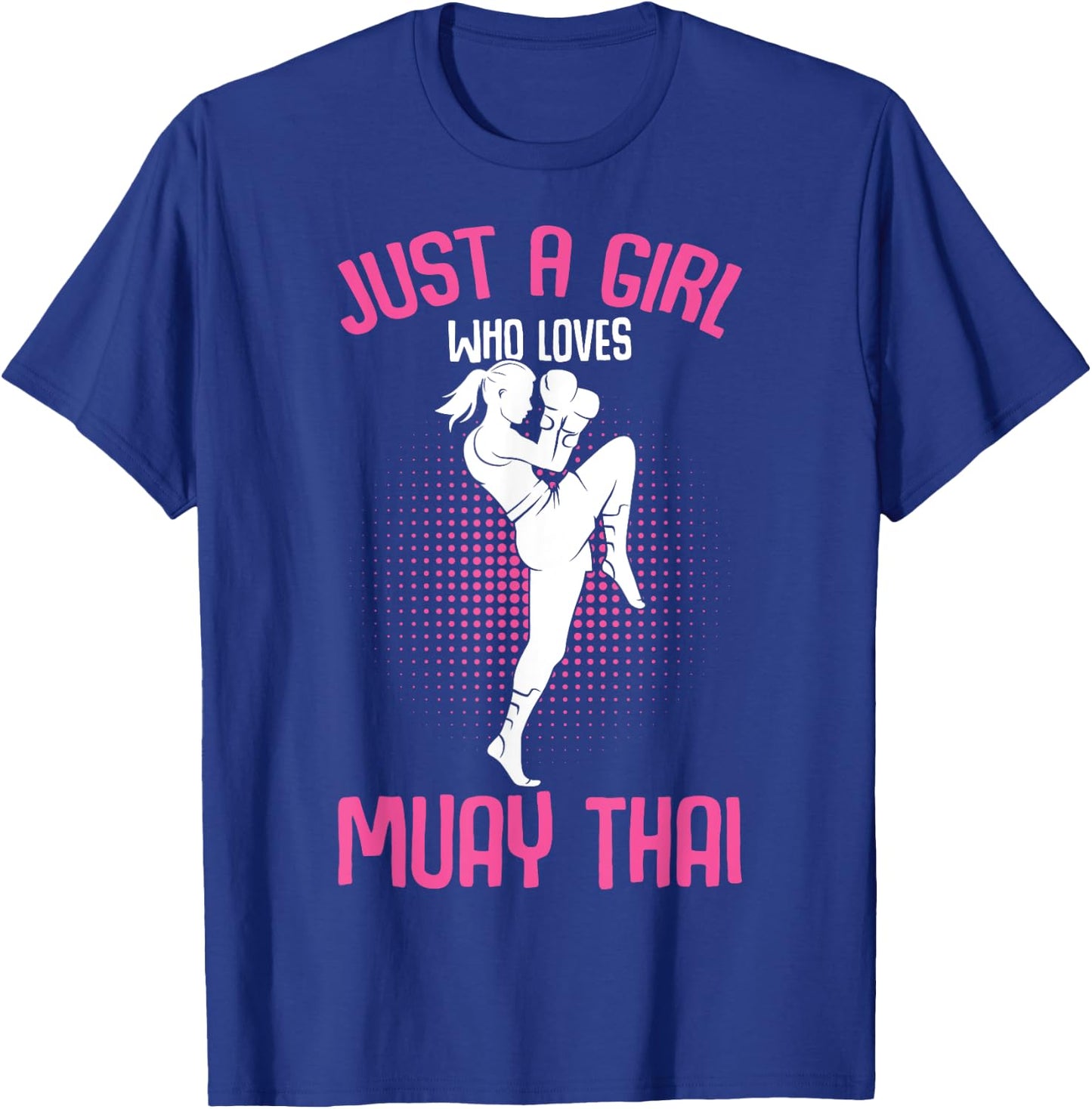 Just a Girl who loves Muay Thai Kids Girls T-Shirt - T-Shirt | Royal