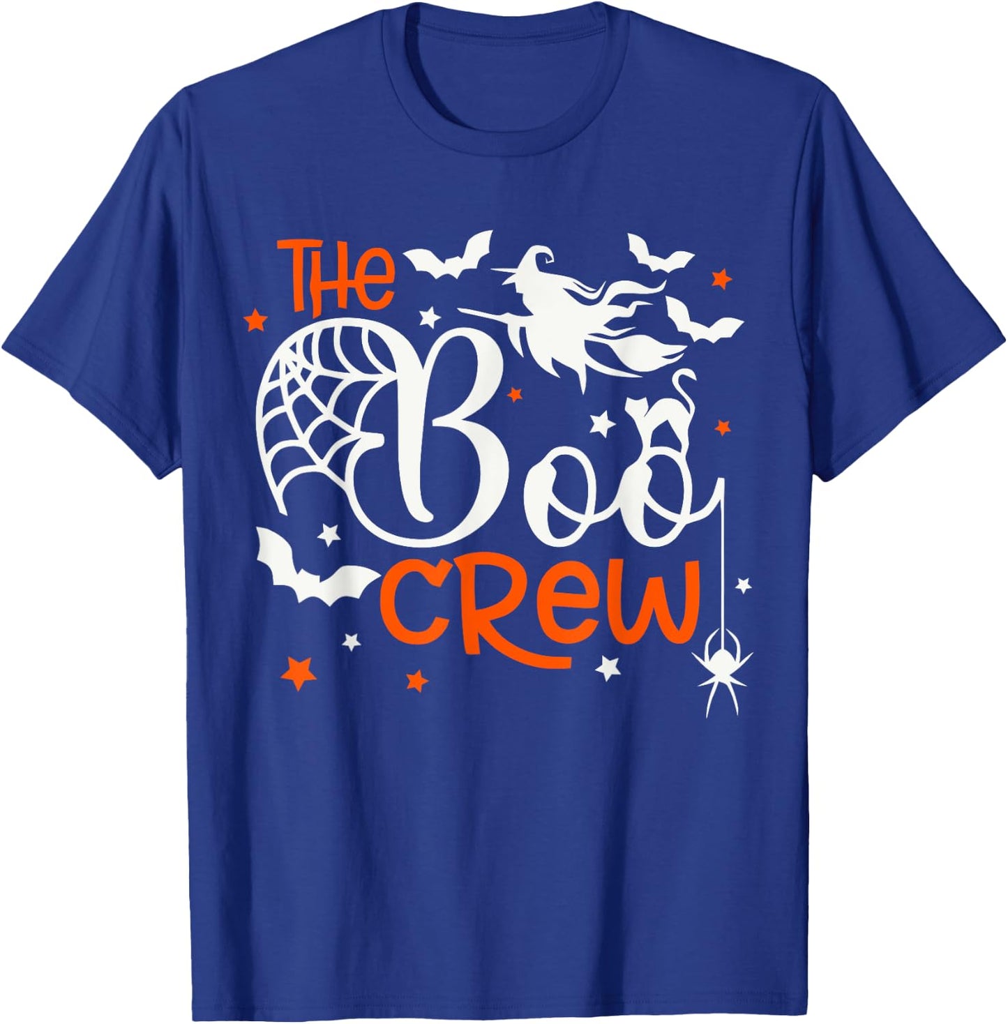 Halloween The Boo Crew - Fun Spooky Witch, Cat, Bat - Family T-Shirt - T-Shirt | Royal