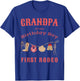 Grandpa First Rodeo 1st Birthday Cowboy Family Matching T-Shirt - T-Shirt | Royal