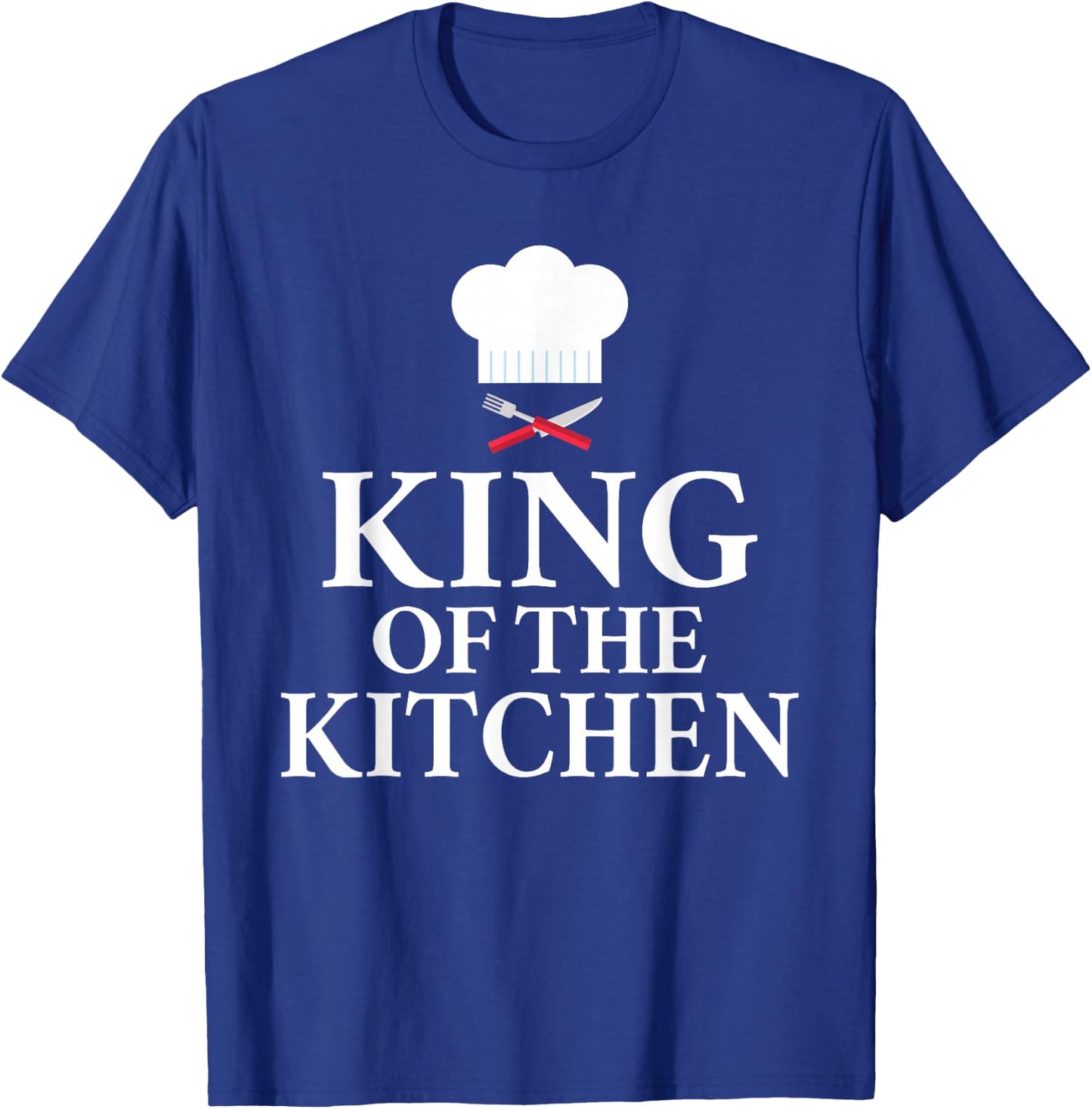 Chef Gifts & Accessories King of the Kitchen Culinary Black 3XL US T-Shirt - T-Shirt | Royal