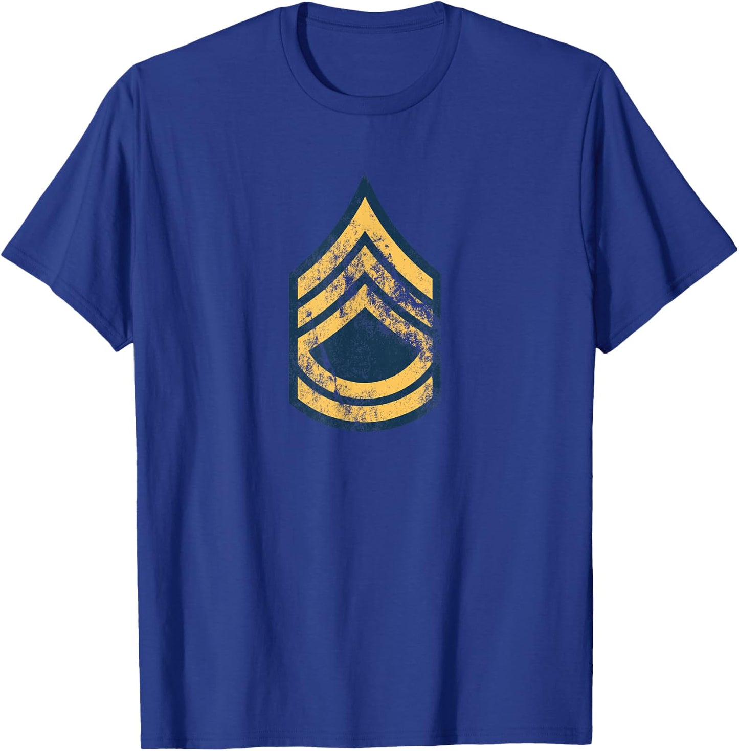 US Army Rank - Sergeant First Class (E-7) - SFC Vintage Look T-Shirt - T-Shirt | Royal