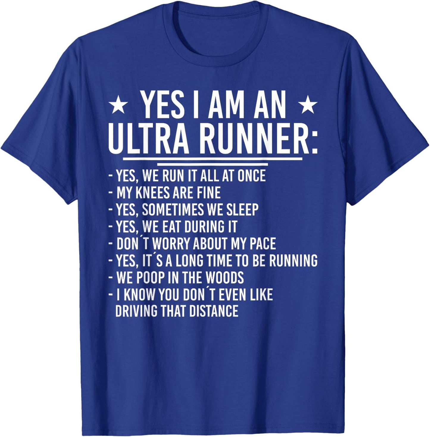 Yes I´m a ultra Runner Funny Ultra Marathon T-Shirt - T-Shirt | Royal