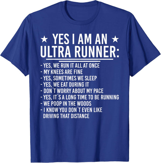 Yes I´m a ultra Runner Funny Ultra Marathon T-Shirt - T-Shirt | Royal