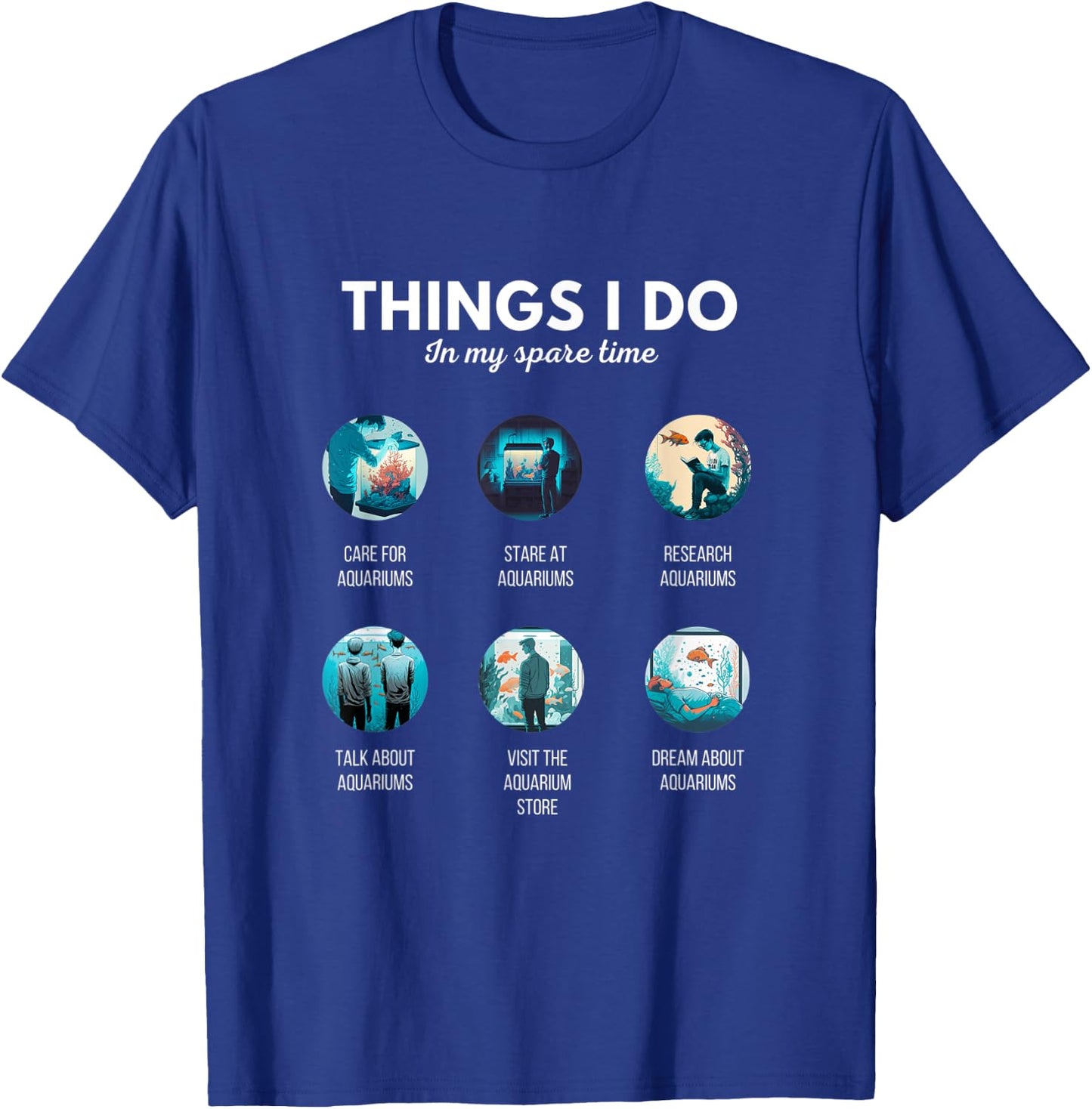 The Addiction Fish Tank Lovers Funny Aquarium Fishkeeping T-Shirt - T-Shirt | Royal