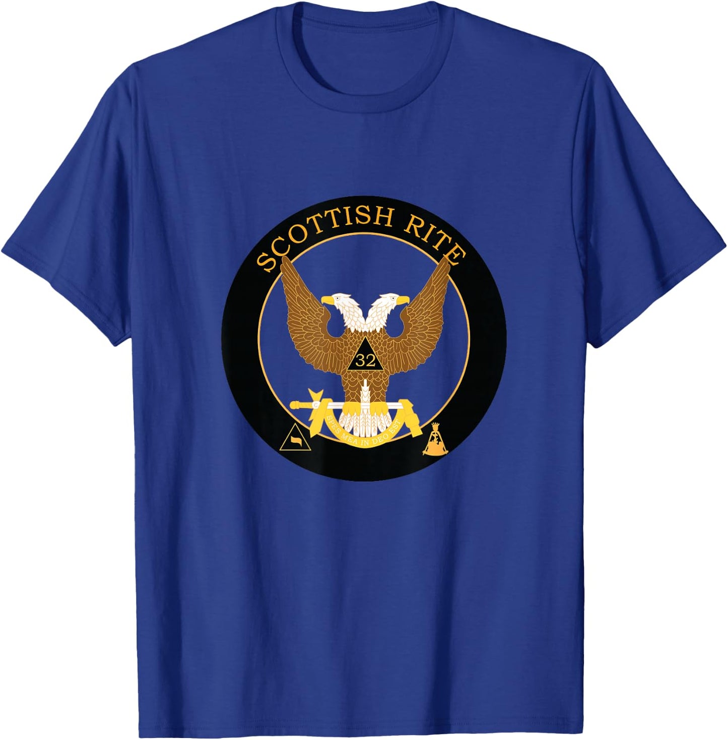 Scottish Rite 32nd Degree Mason 32 Masonic Wings Up AASR T-Shirt - T-Shirt | Royal