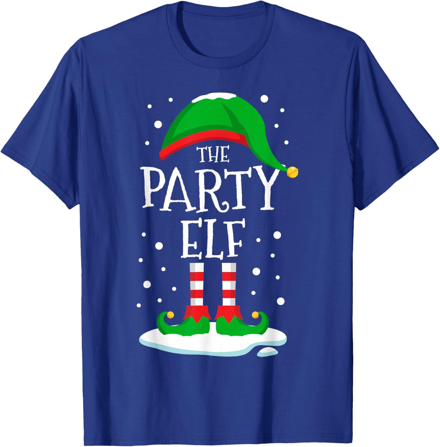 The Party Elf Christmas Family Matching Xmas Group Funny T-Shirt - T-Shirt | Royal
