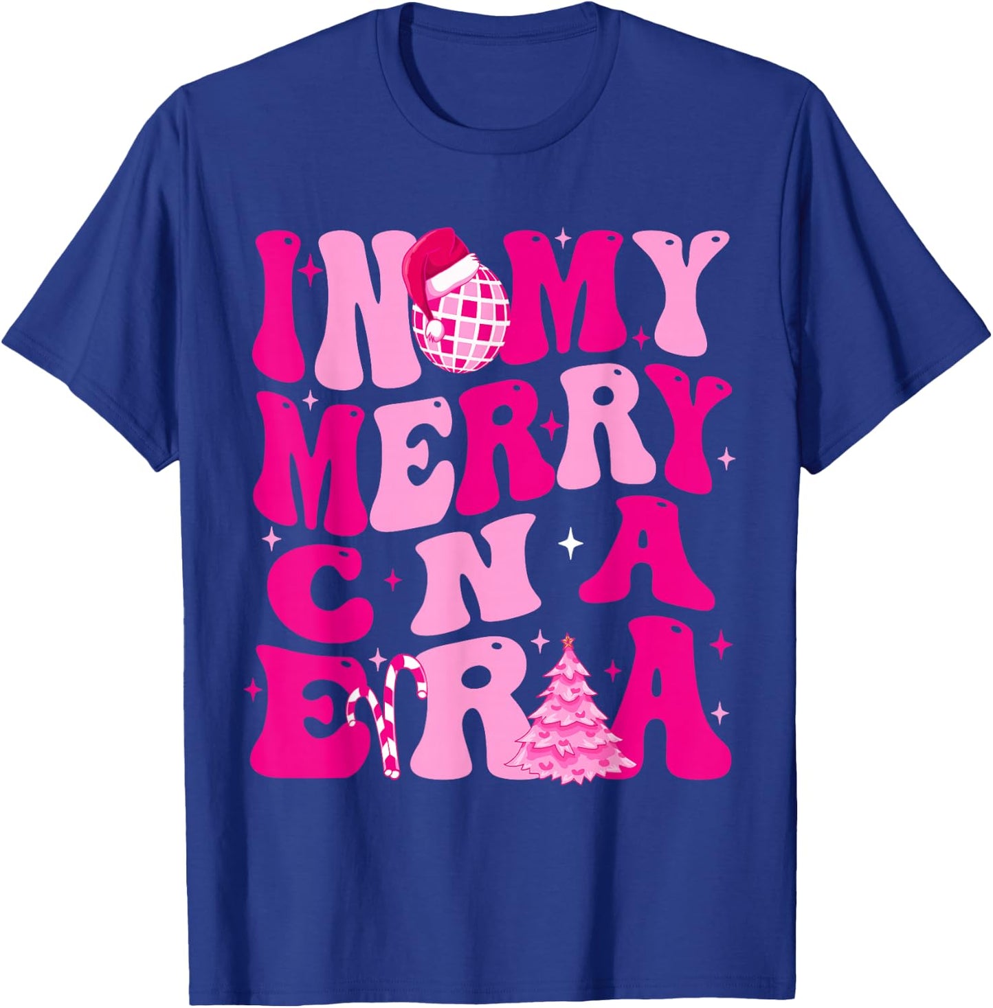 In My Merry CNA Era Christmas Retro T-Shirt - T-Shirt | Royal