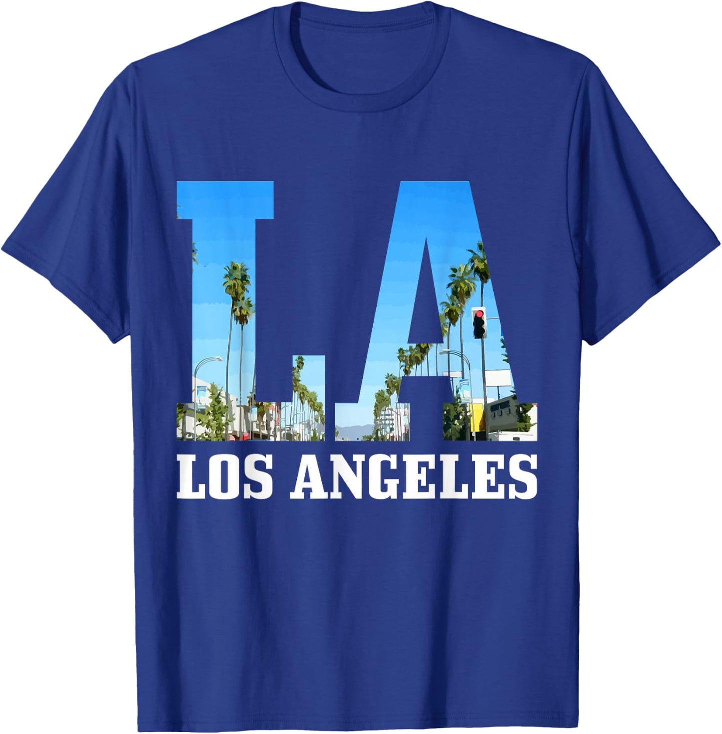 Los Angeles LA Vintage California Los Angeles T-Shirt - T-Shirt | Royal