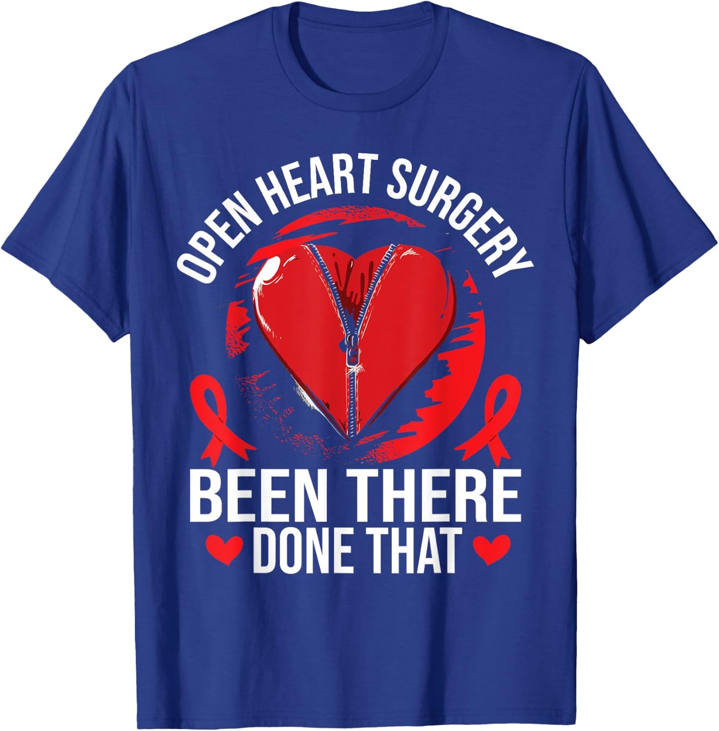 Open Heart Surgery Recovery T-Shirt - T-Shirt | Royal