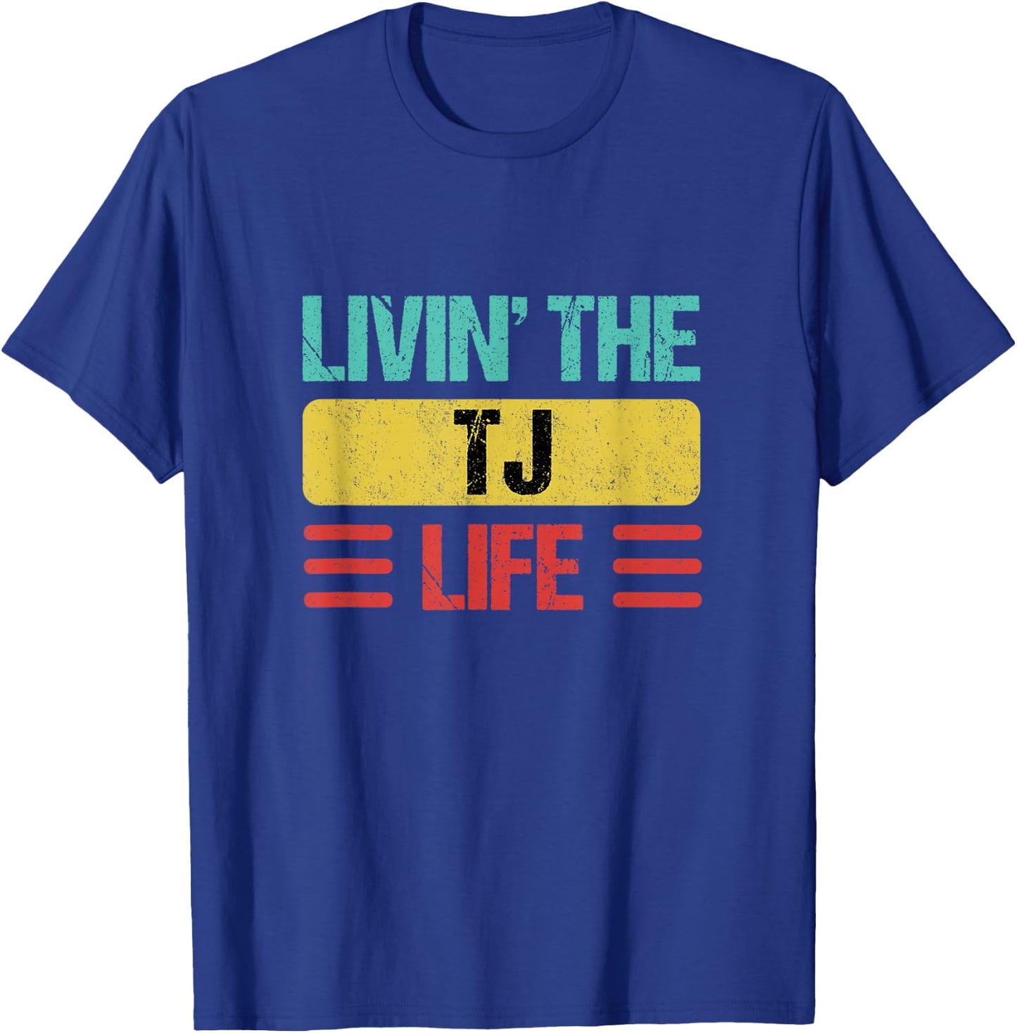 Tj Name T-Shirt - T-Shirt | Royal