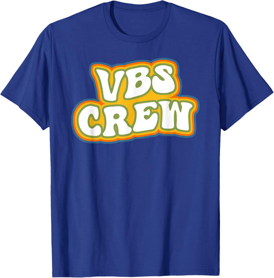 Retro I Love VBS 2025 Vacation Bible School VBS Crew T-Shirt - T-Shirt | Royal