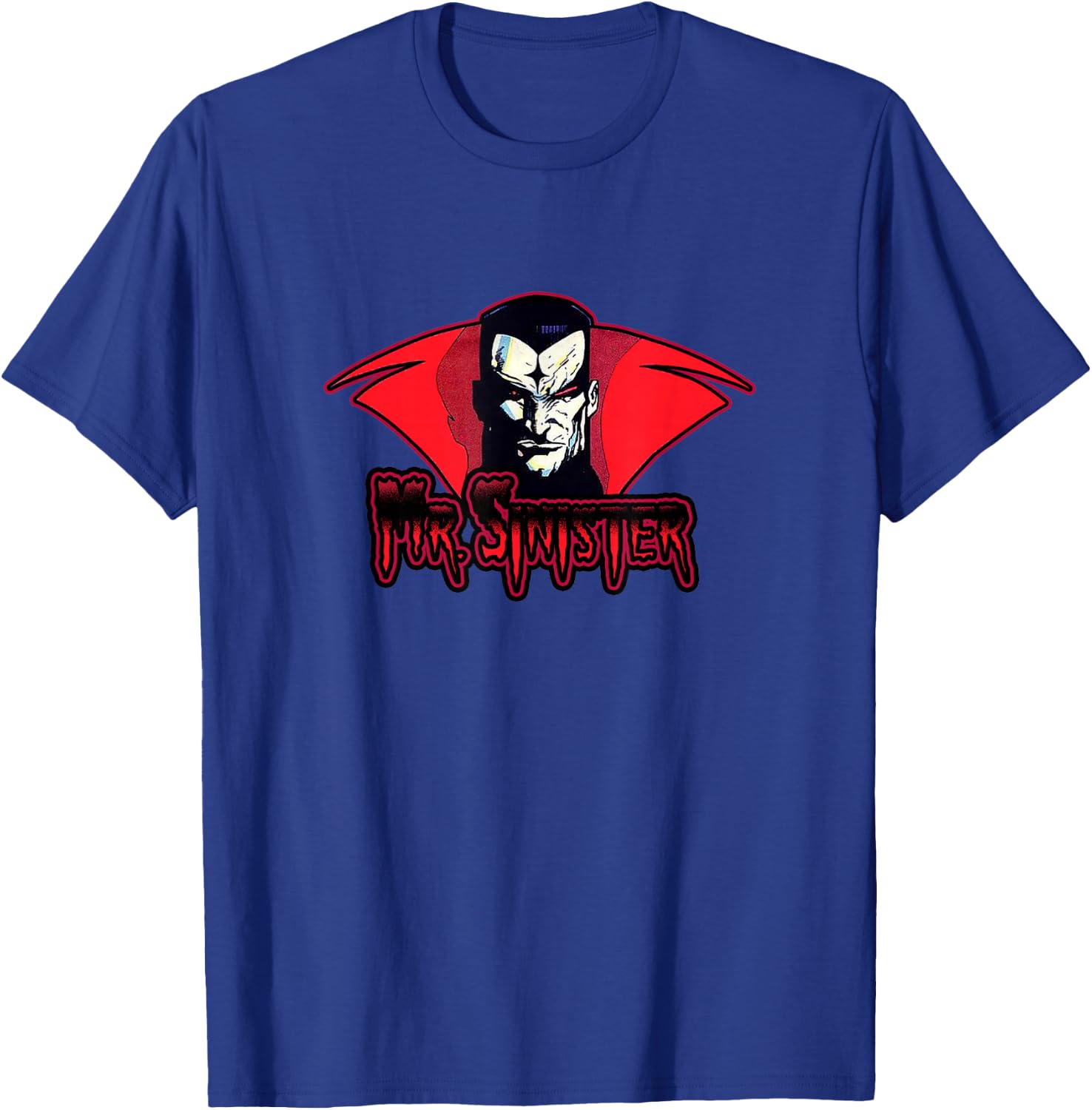 Marvel X-Men Mr. Sinister Face Vintage Portrait T-Shirt - T-Shirt | Royal
