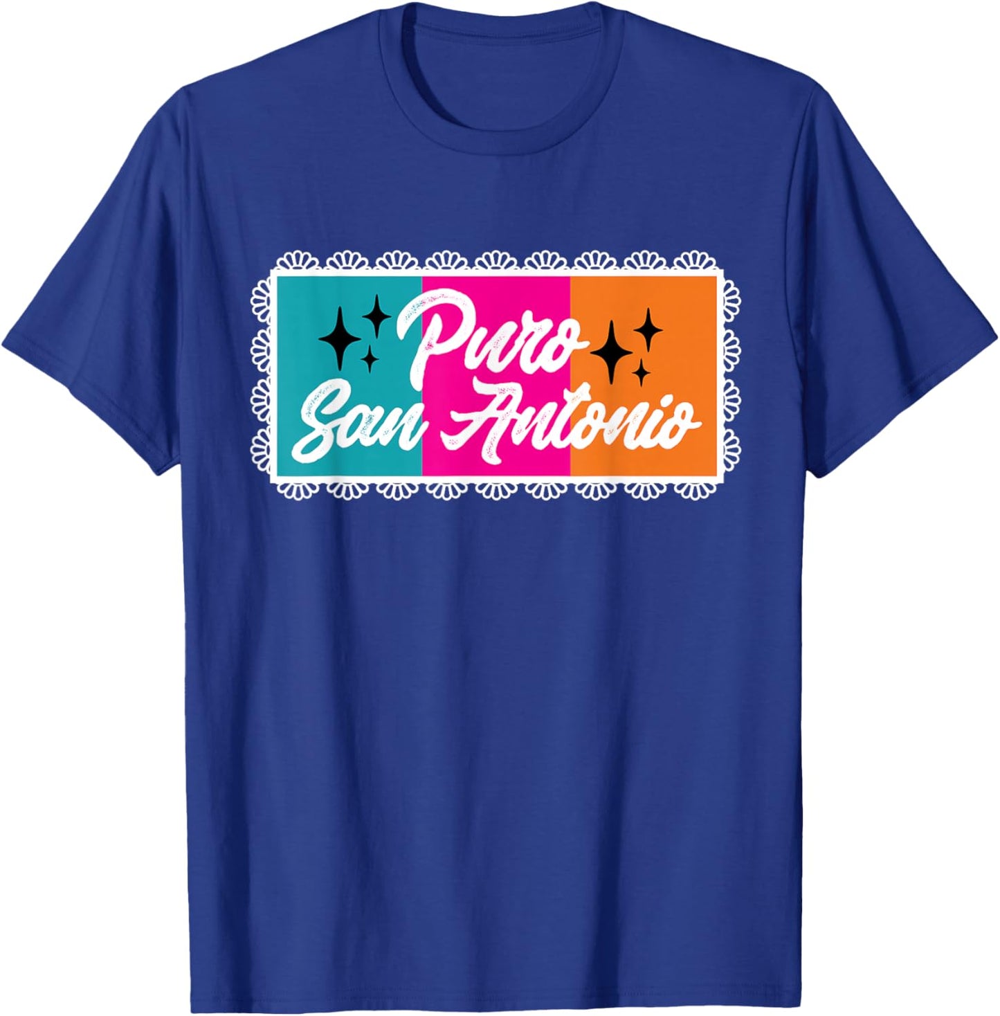 Puro San Antonio Alamo City Fiesta Colors T-Shirt - T-Shirt | Royal