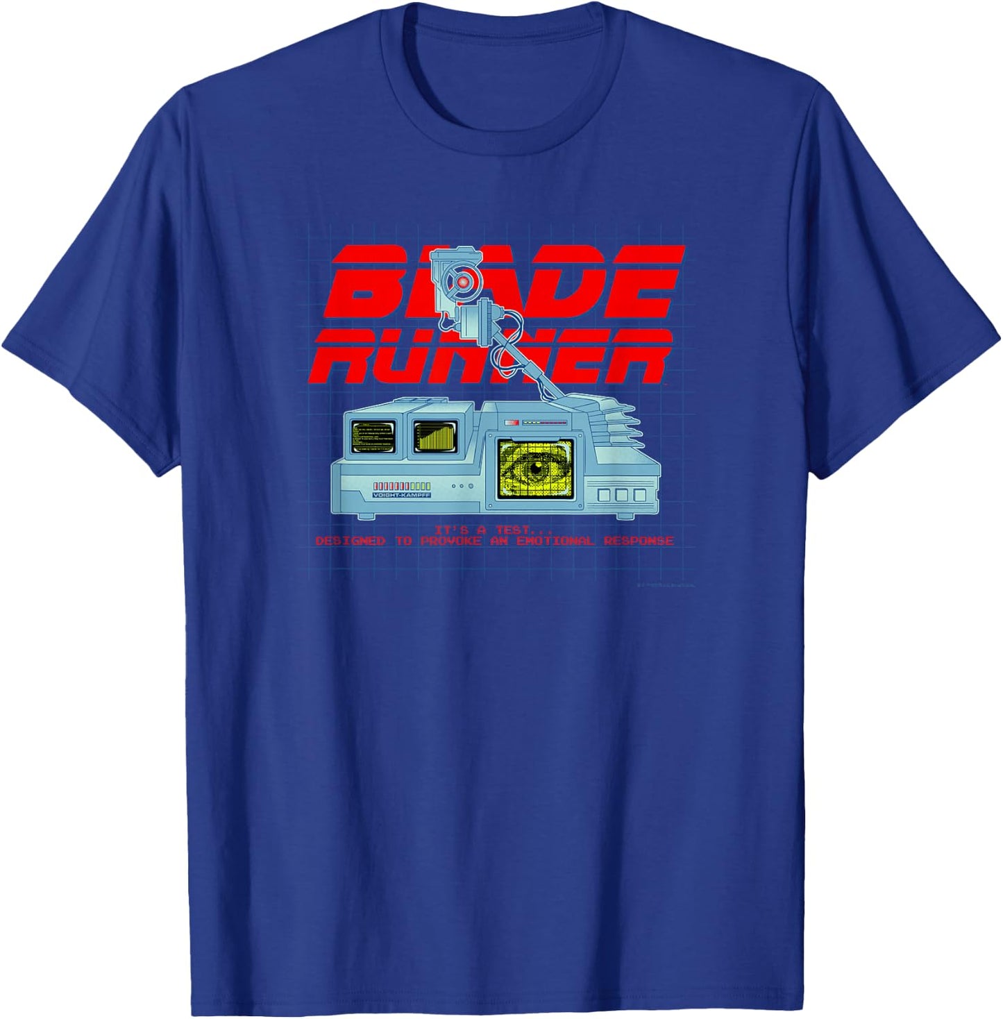 WB100 Blade Runner Provoke an Emotional Response Scan Logo T-Shirt - T-Shirt | Royal