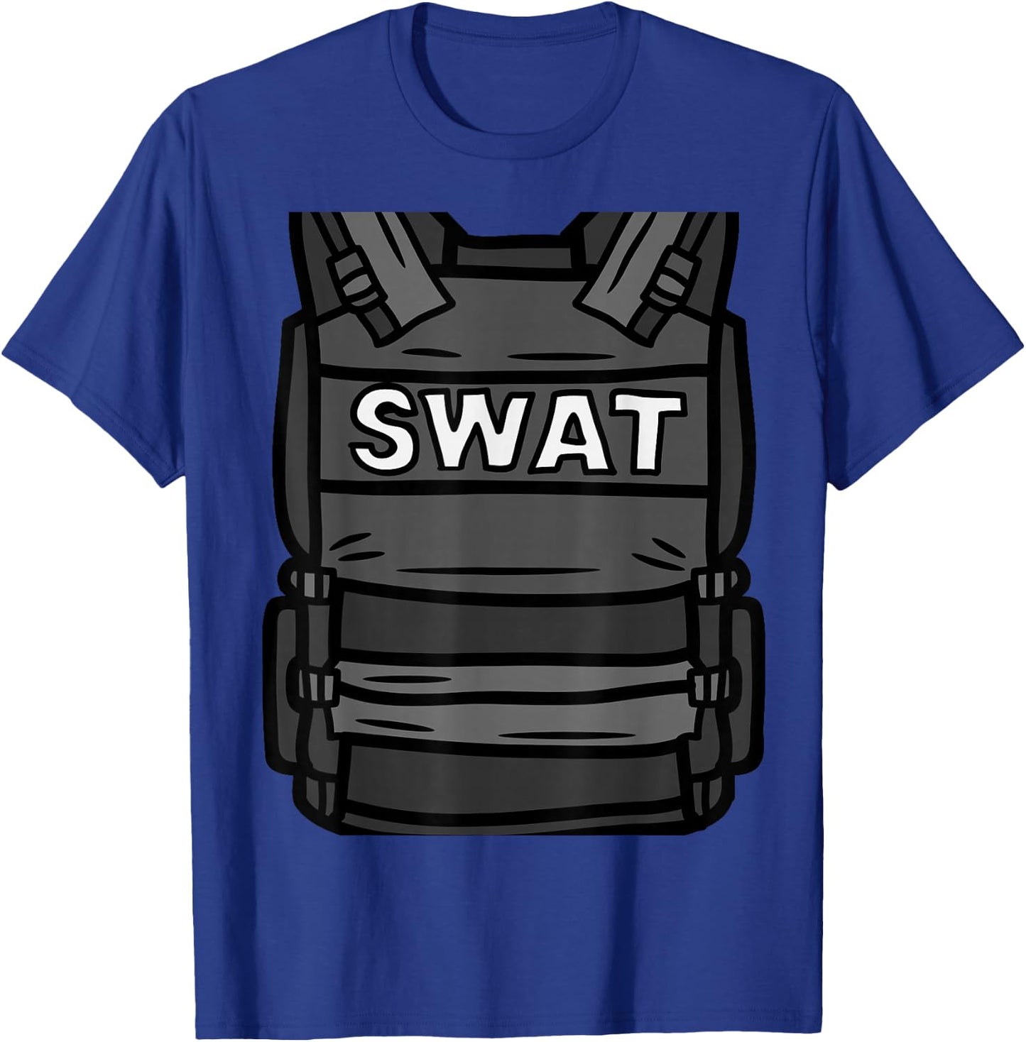 Fantabulous Acc SWAT Vest Police Uniform Halloween Costume Funny T-Shirt - T-Shirt | Royal