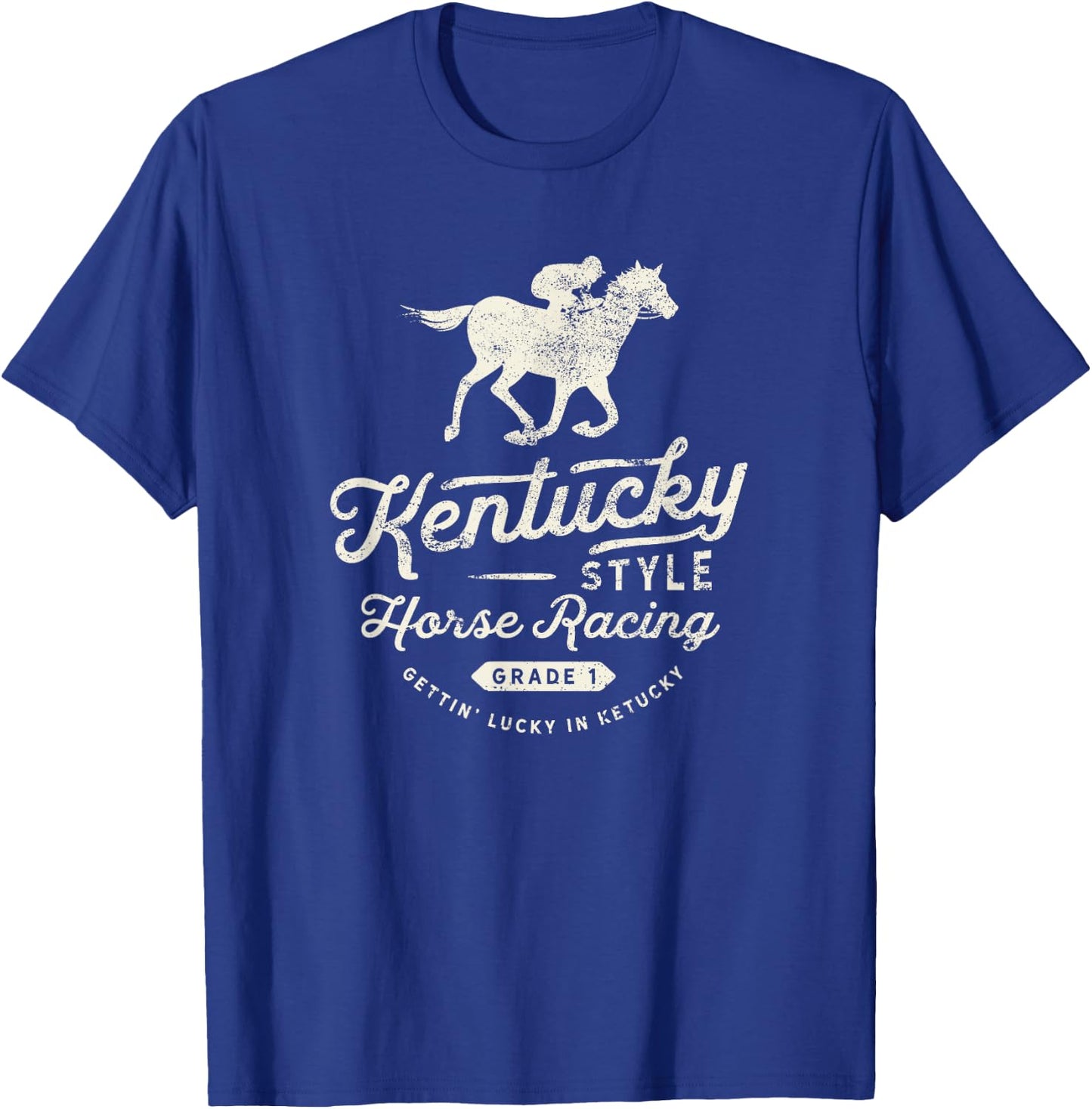 Funny Derby Day, Kentucky style horse racing T-Shirt - T-Shirt | Royal