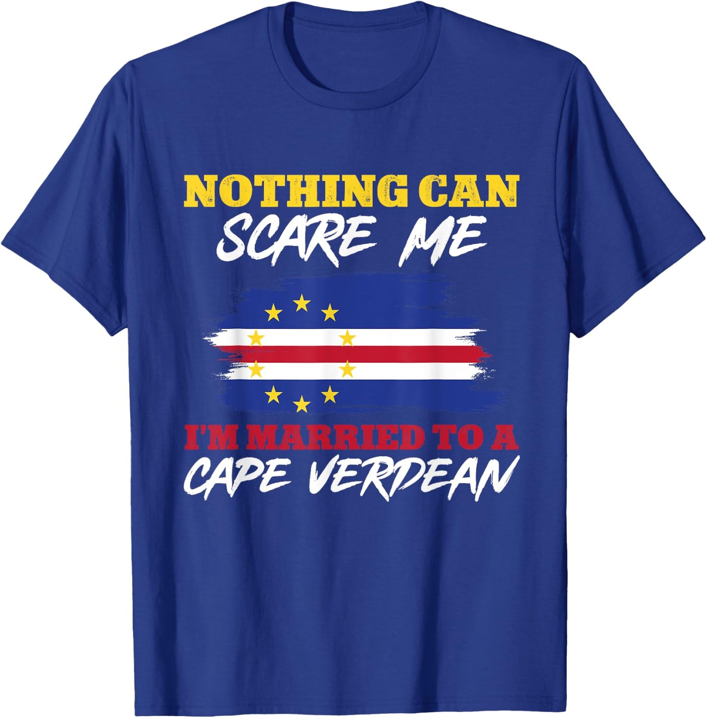 Cape Verde Flag Cabo Verde Flag Husband Wife Cape Verdean T-Shirt - T-Shirt | Royal