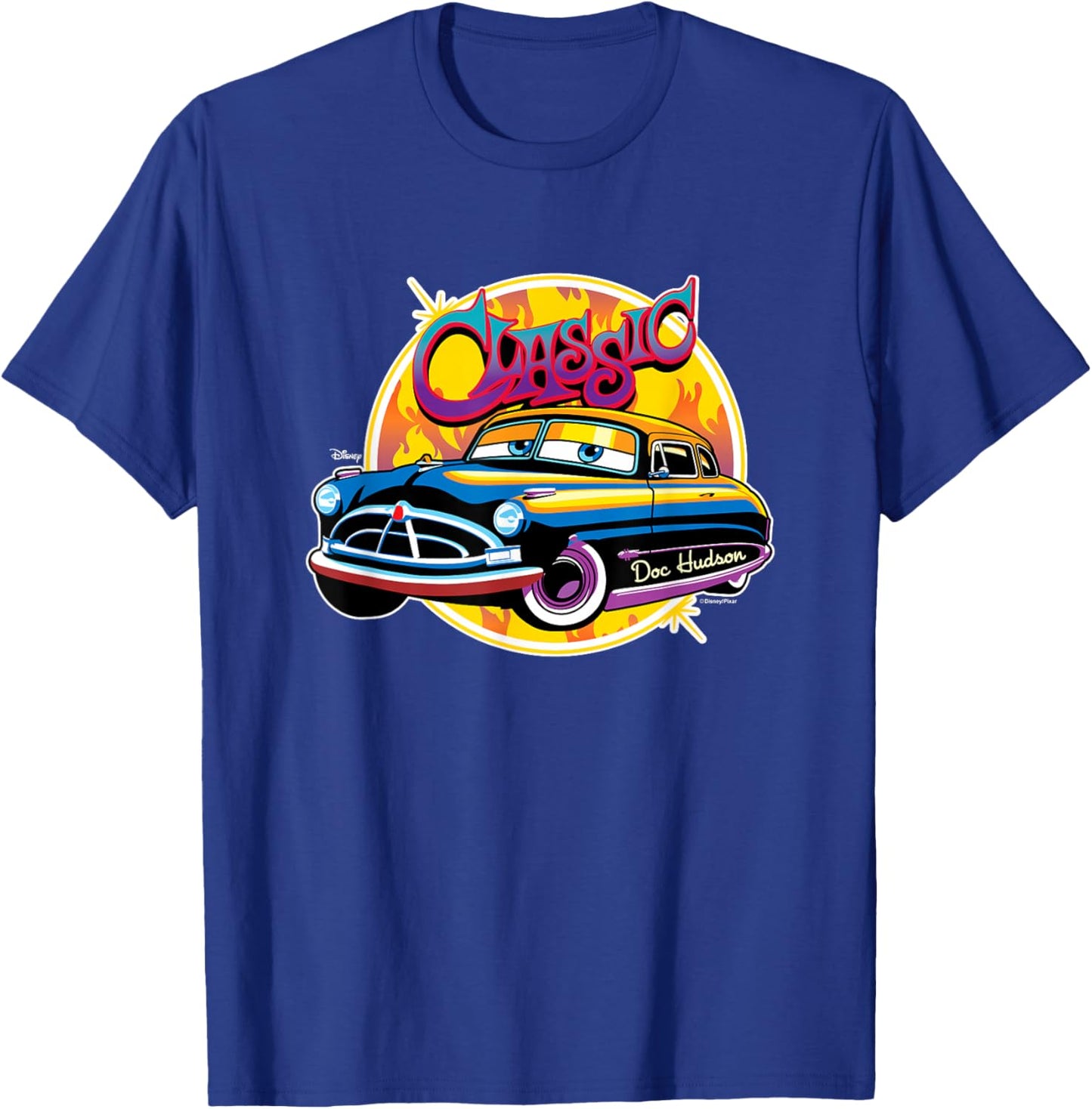 Cars - Classic Doc Hudson T-Shirt - T-Shirt | Royal
