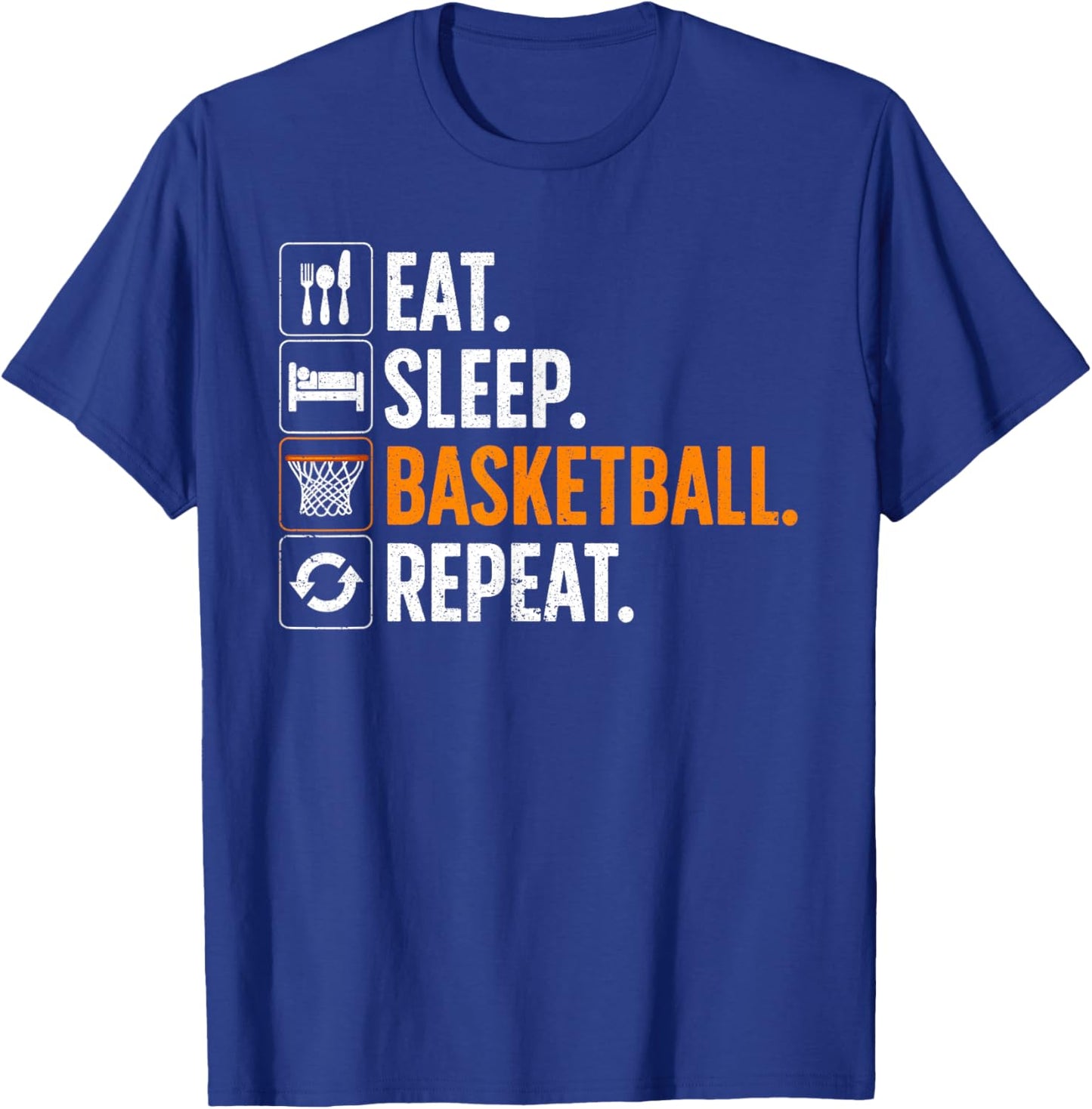 Funny Basketball Women Team Sport Basketball Player T-Shirt - T-Shirt | Royal