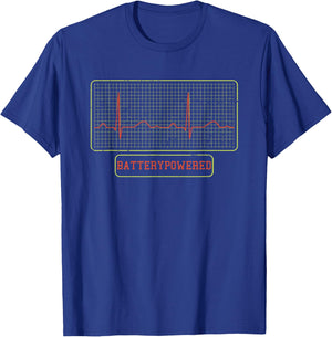 Batterypowered Pacemaker Recipient CHD Awareness T-Shirt - T-Shirt | Royal