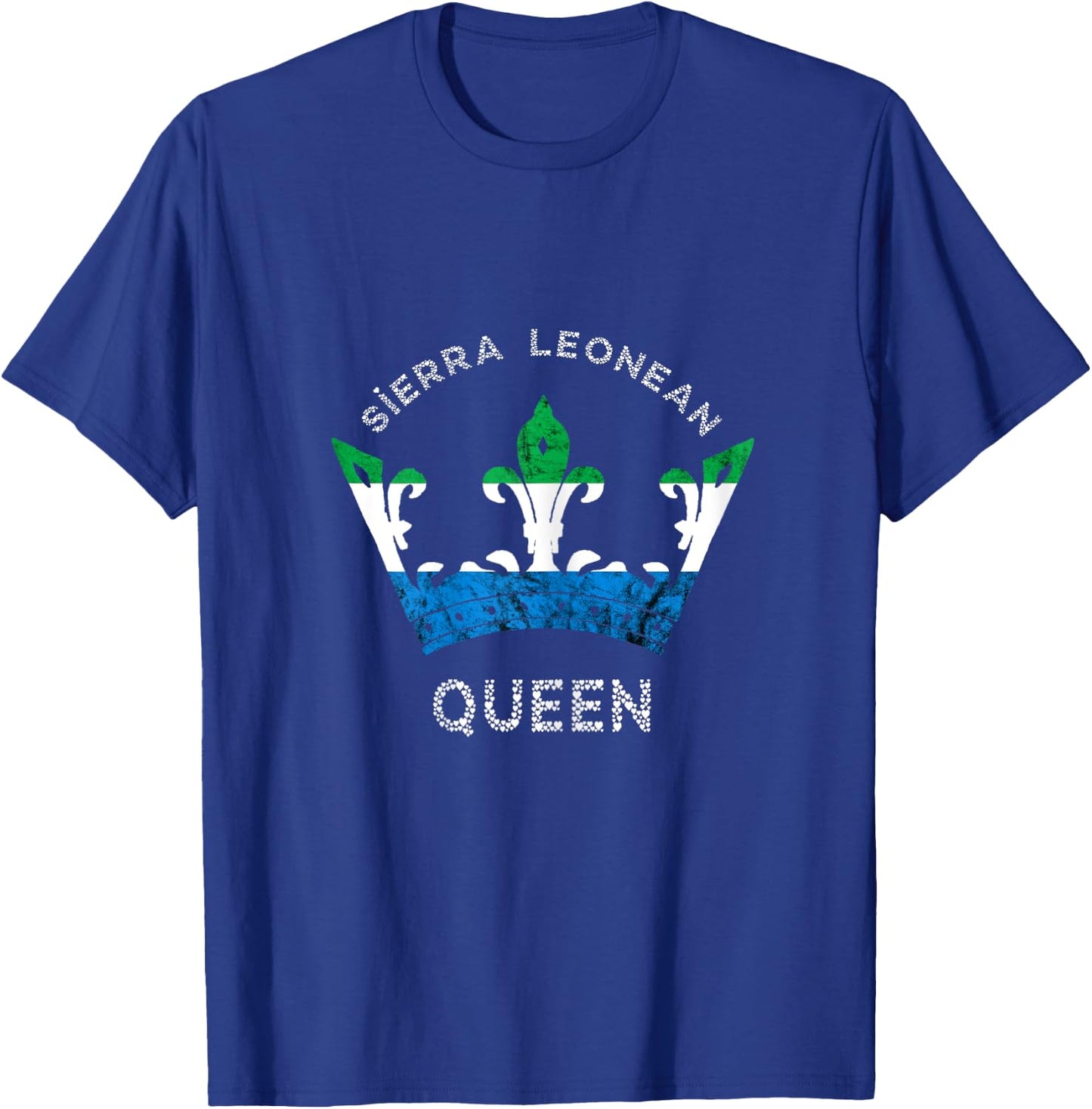 Sierra Leone Sierra Leonean Queen Crown Leonean Pride T-Shirt - T-Shirt | Royal