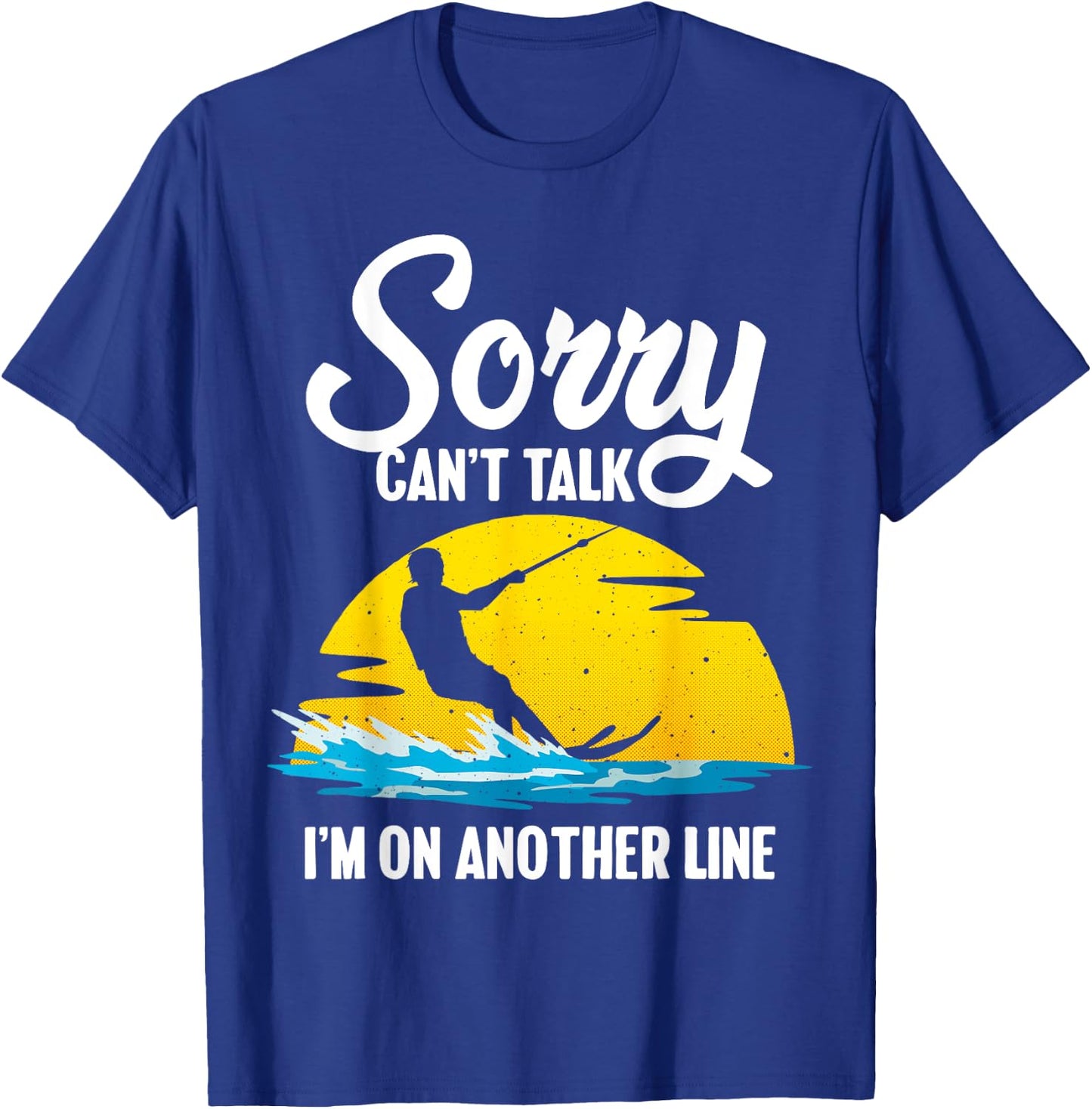 Funny Water Ski Designs Women Water Skier Athletes T-Shirt - T-Shirt | Royal