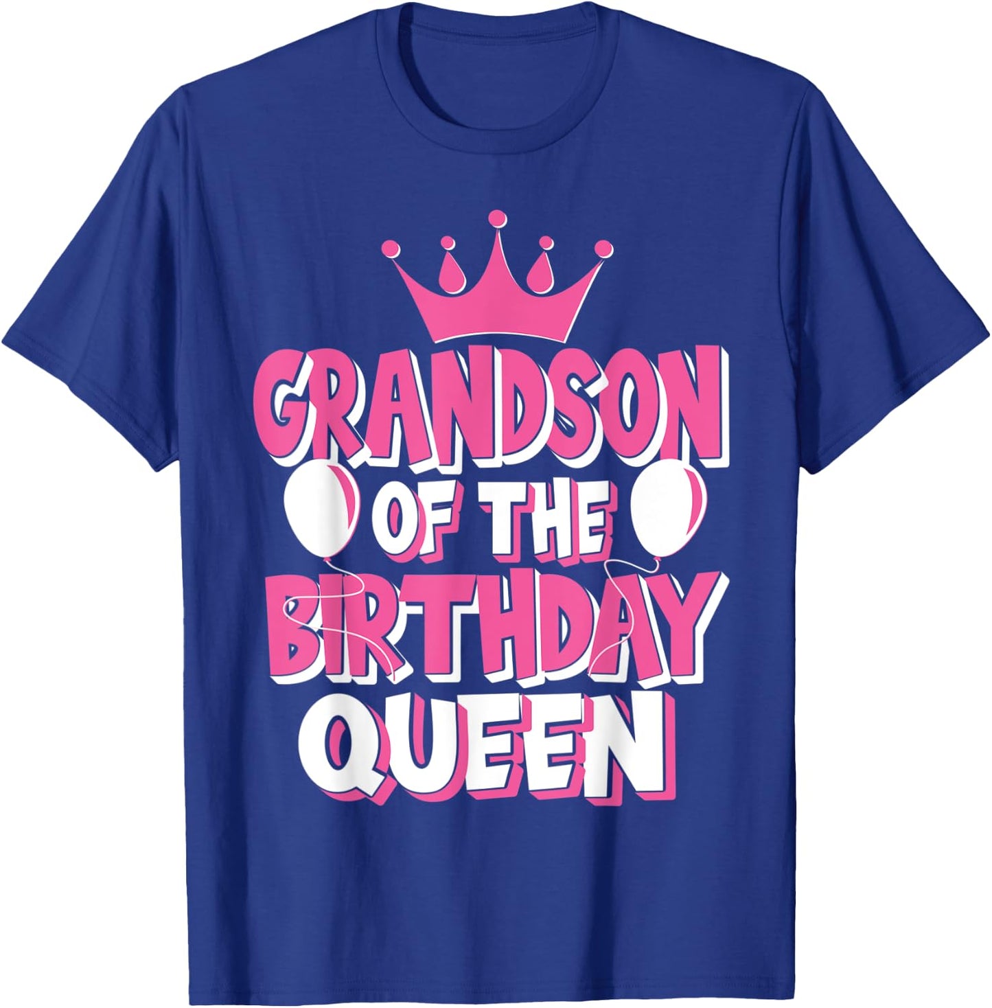 Grandson Of The Birthday Queen Celebration Family Matching T-Shirt - T-Shirt | Royal