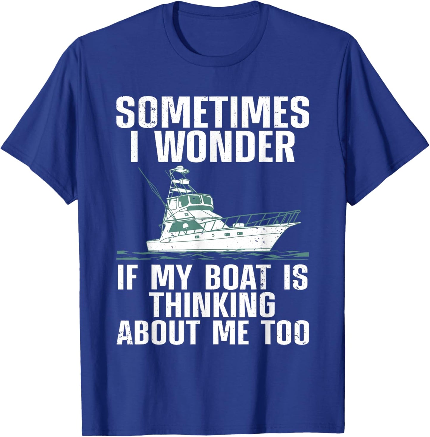 Cute Boating Art Women Boat Captain Sailboat Owners T-Shirt - T-Shirt | Royal