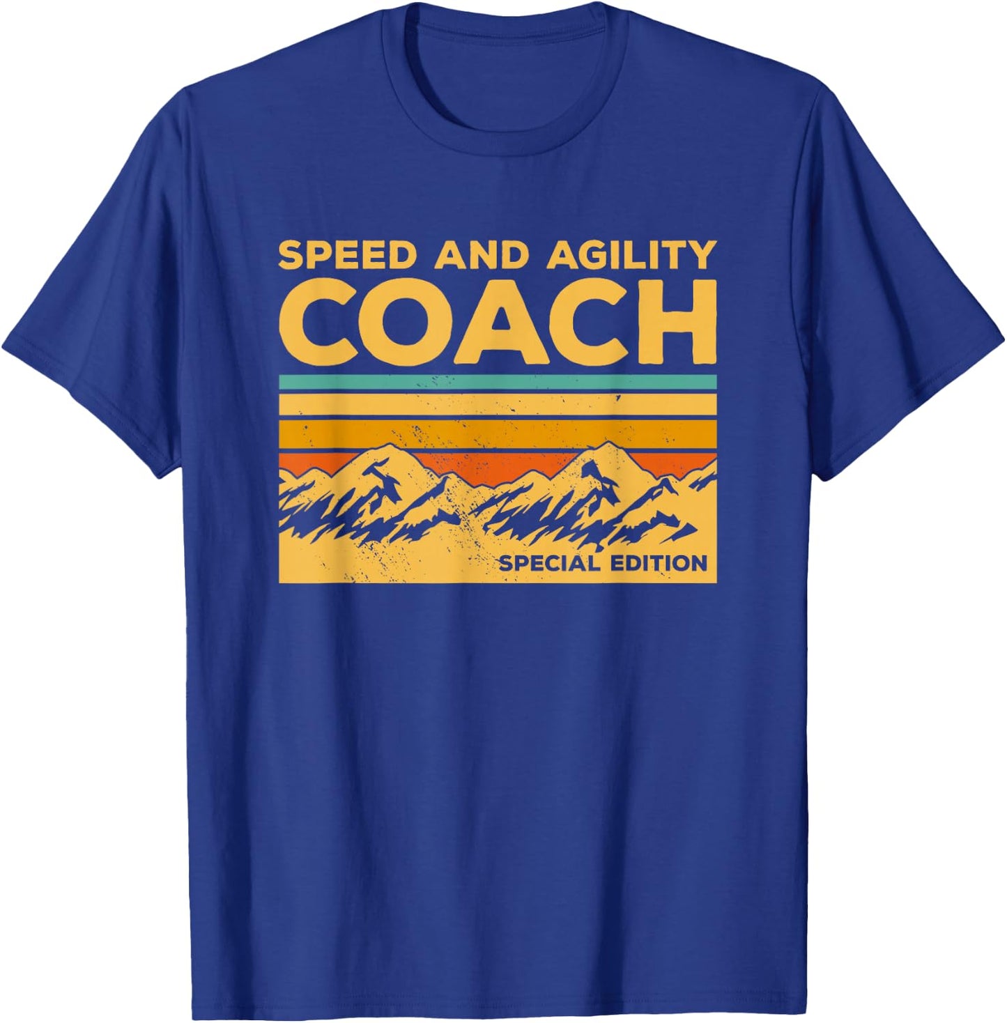 Vintage Speed and Agility Coach Special Edition T-Shirt - T-Shirt | Royal