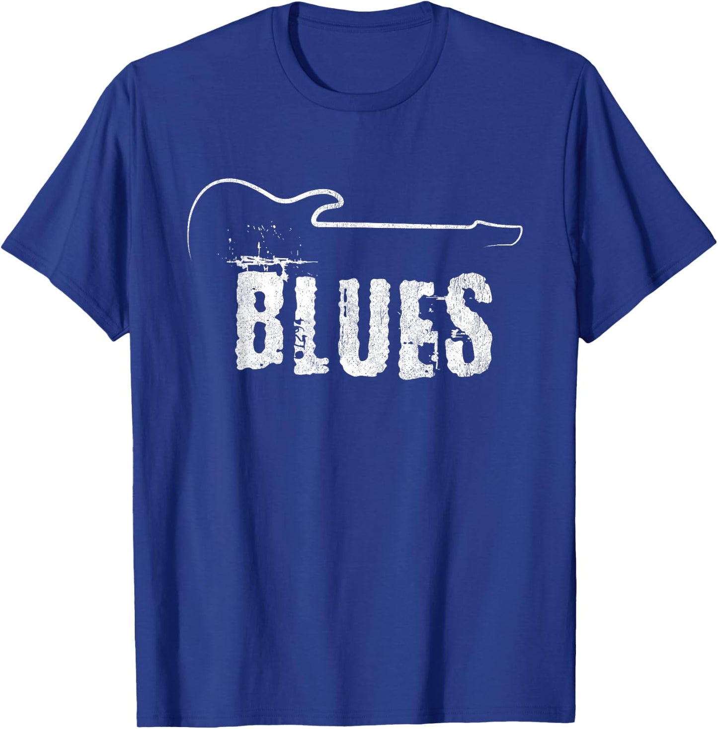 Blues Music Blues Guitar Vintage T-Shirt - T-Shirt | Royal