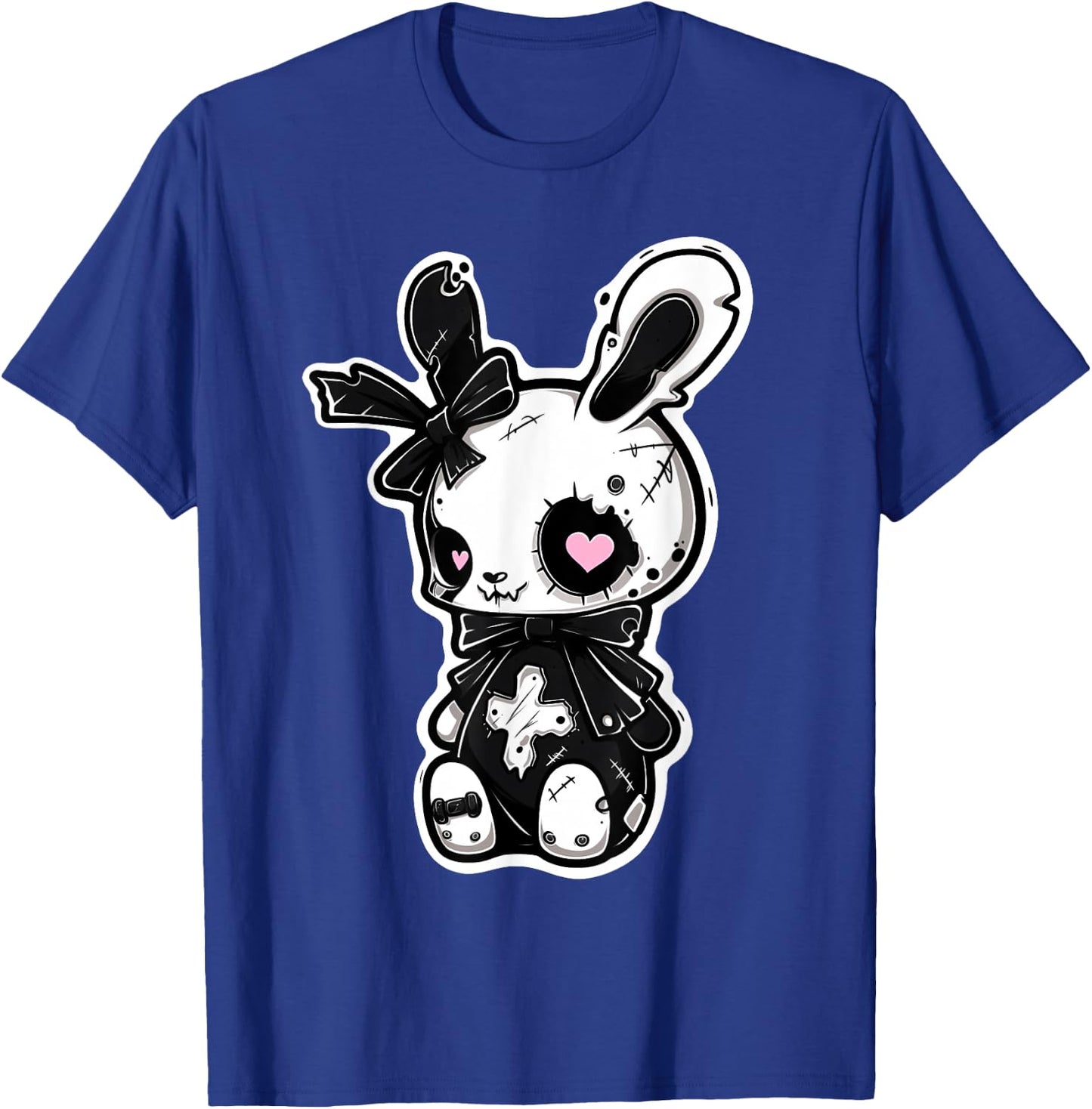 Goth Bunny Kawaii Rabbit E-Girl Cute Gothic Outfit Grunge T-Shirt - T-Shirt | Royal
