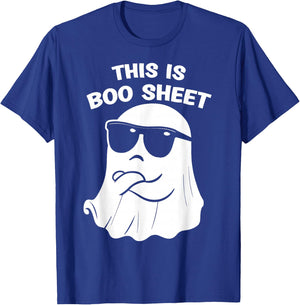 This Is Boo Sheet Ghost Halloween Costume funny Men Women T-Shirt - T-Shirt | Royal
