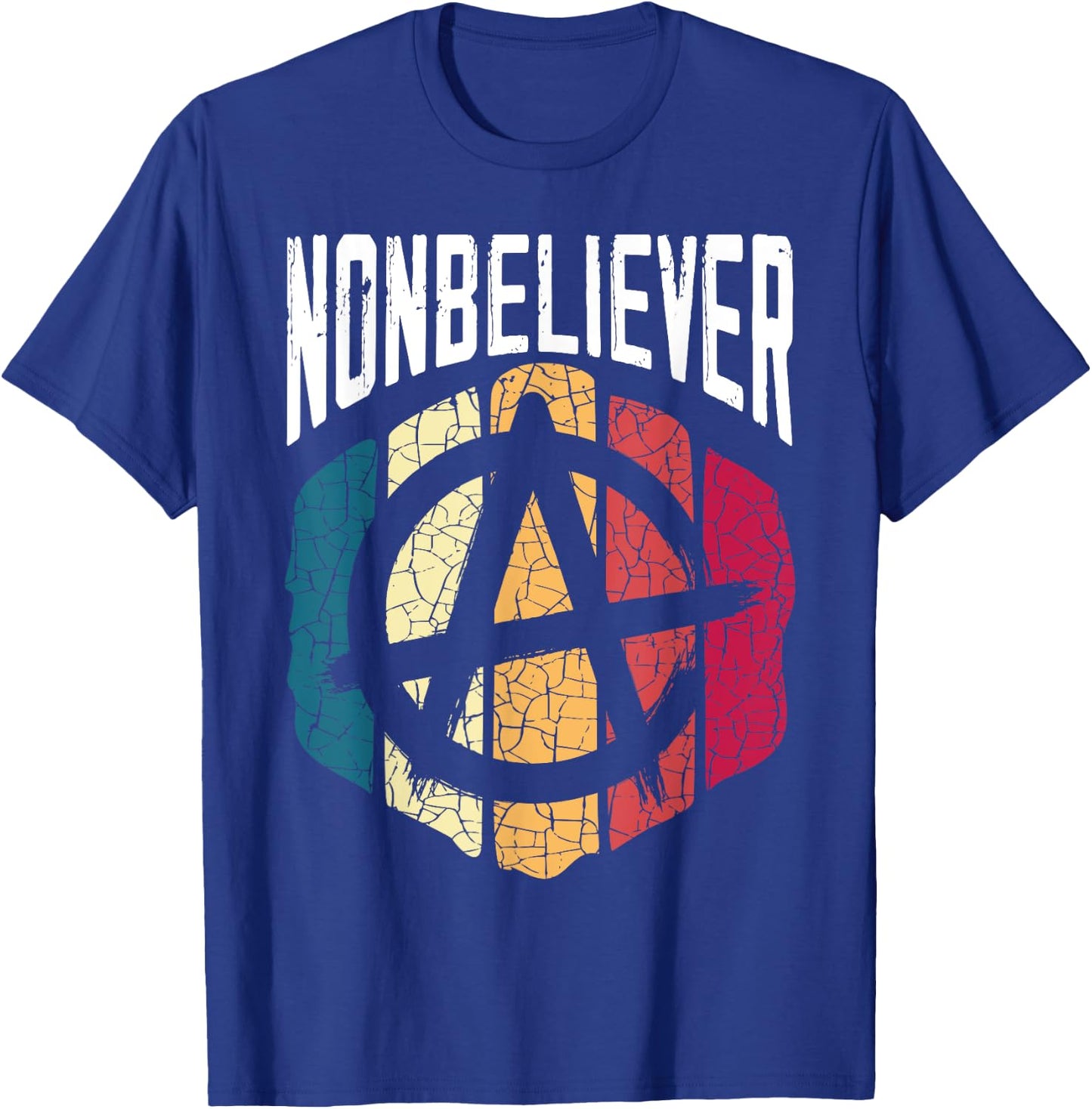 Nonbeliever Anti-Religion Agnostic Blackcraft Atheist T-Shirt - T-Shirt | Royal