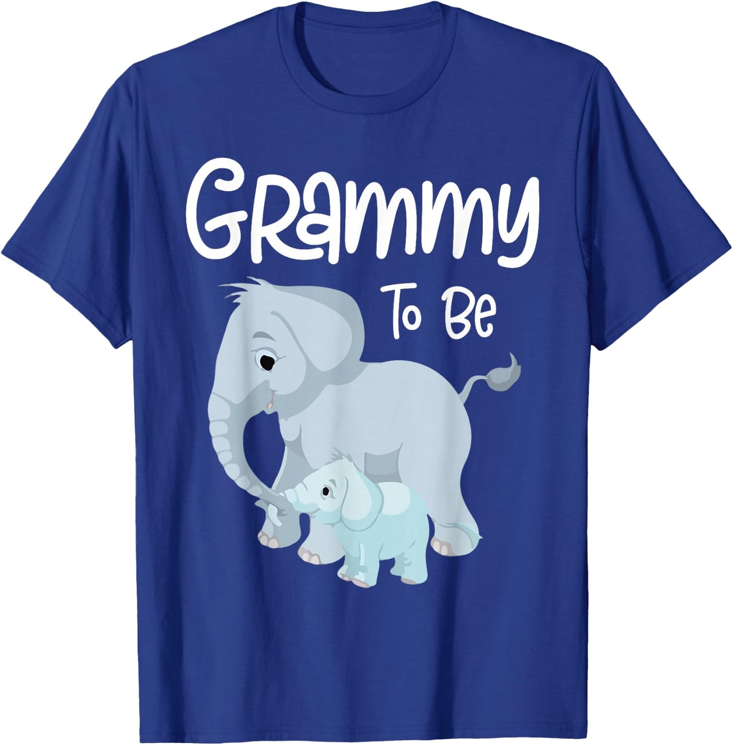 Grammy To Be Elephant Baby Grammy Cute T-Shirt - T-Shirt | Royal
