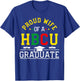 Proud HBCU Wife of a HBCU Graduate Family T-Shirt - T-Shirt | Royal