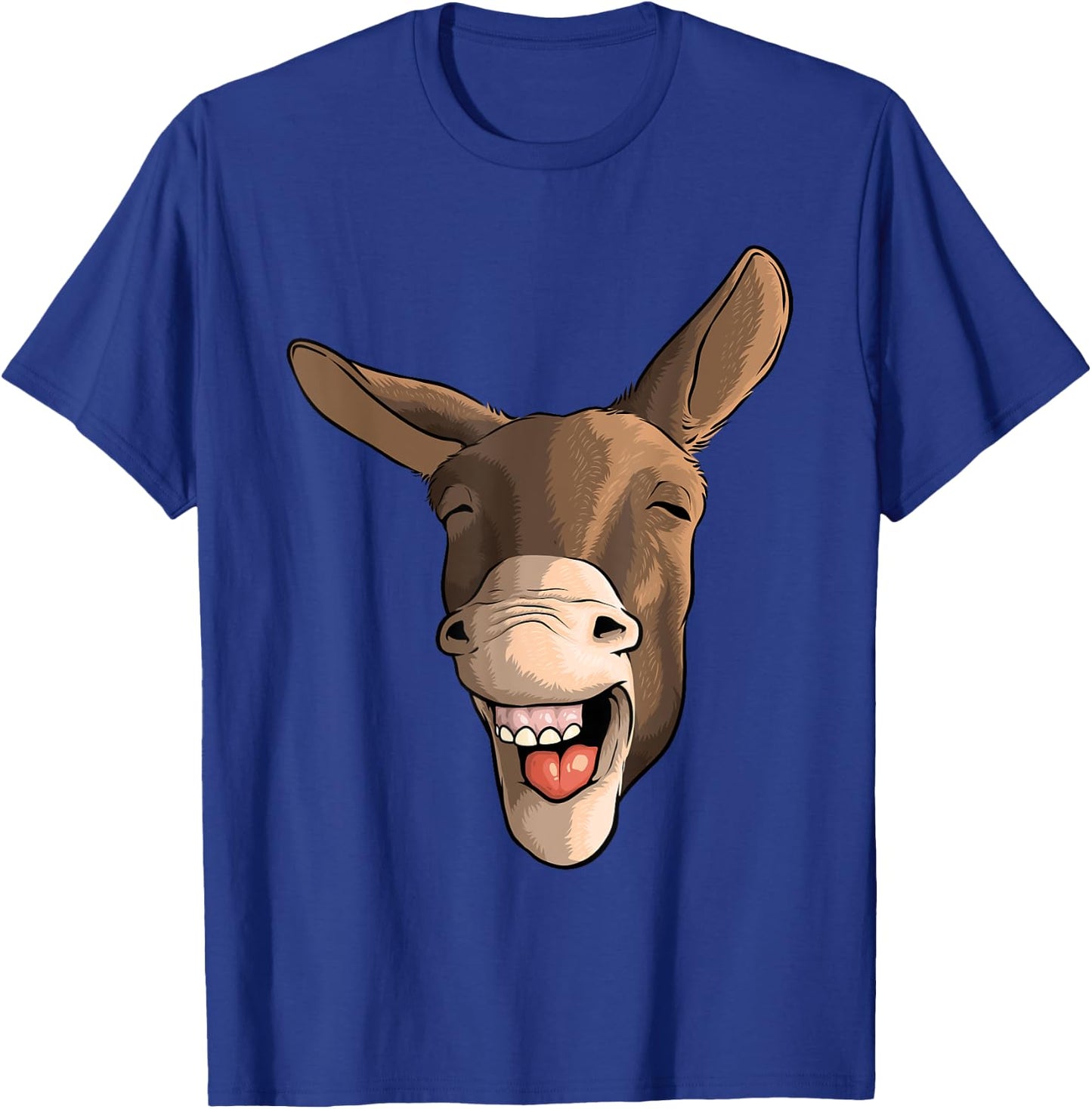 Funny Donkey Art Women Kids Donkey Lover Farm Animal T-Shirt - T-Shirt | Royal