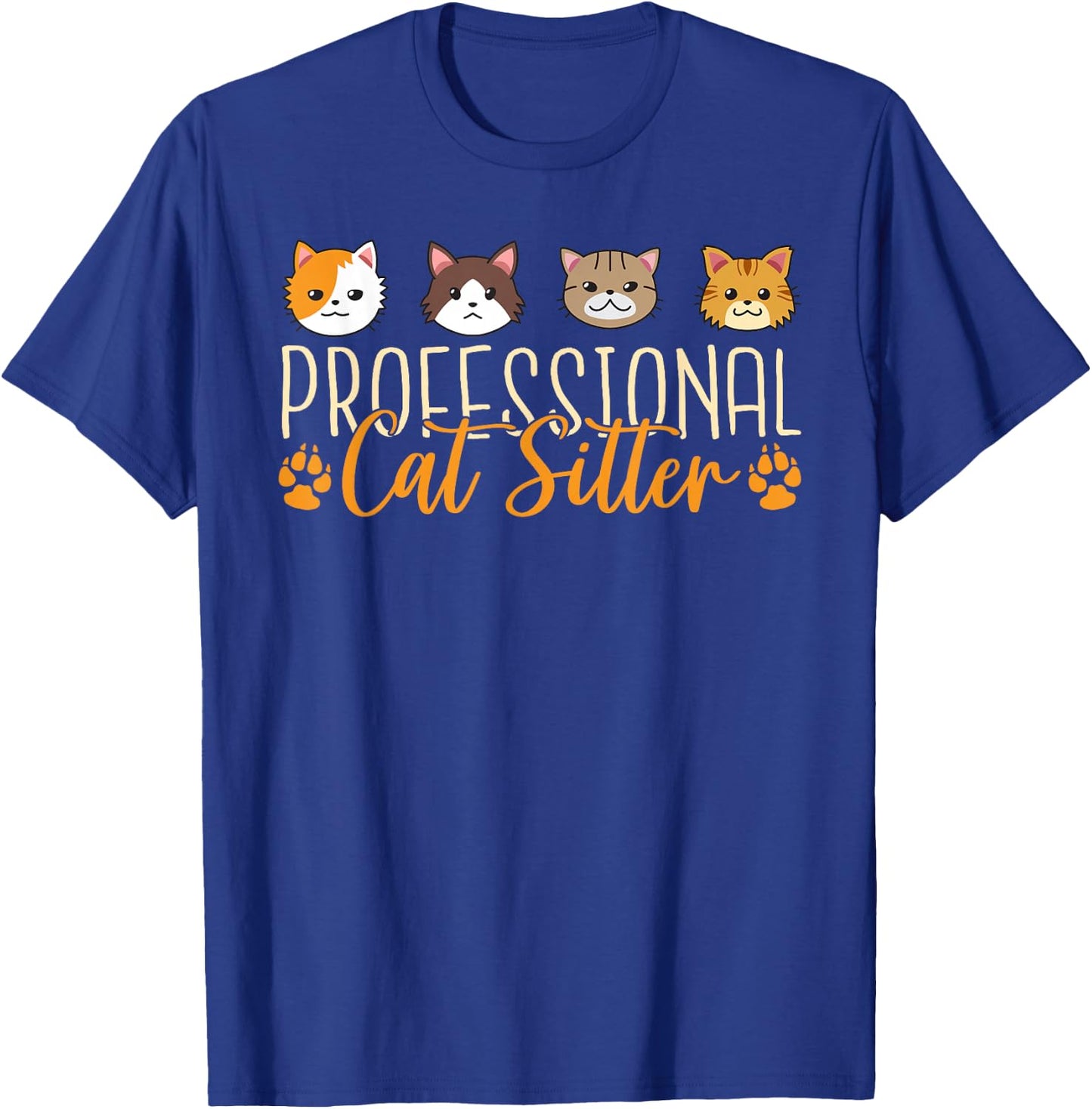 Cat Sitter Cat Lover Funny Cat Nanny Cat Sitting T-Shirt - T-Shirt | Royal