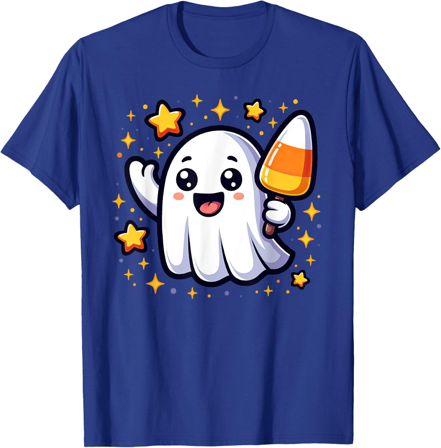 Cute Halloween Ghost Candy Corn Kids and Halloween Lovers T-Shirt - T-Shirt | Royal