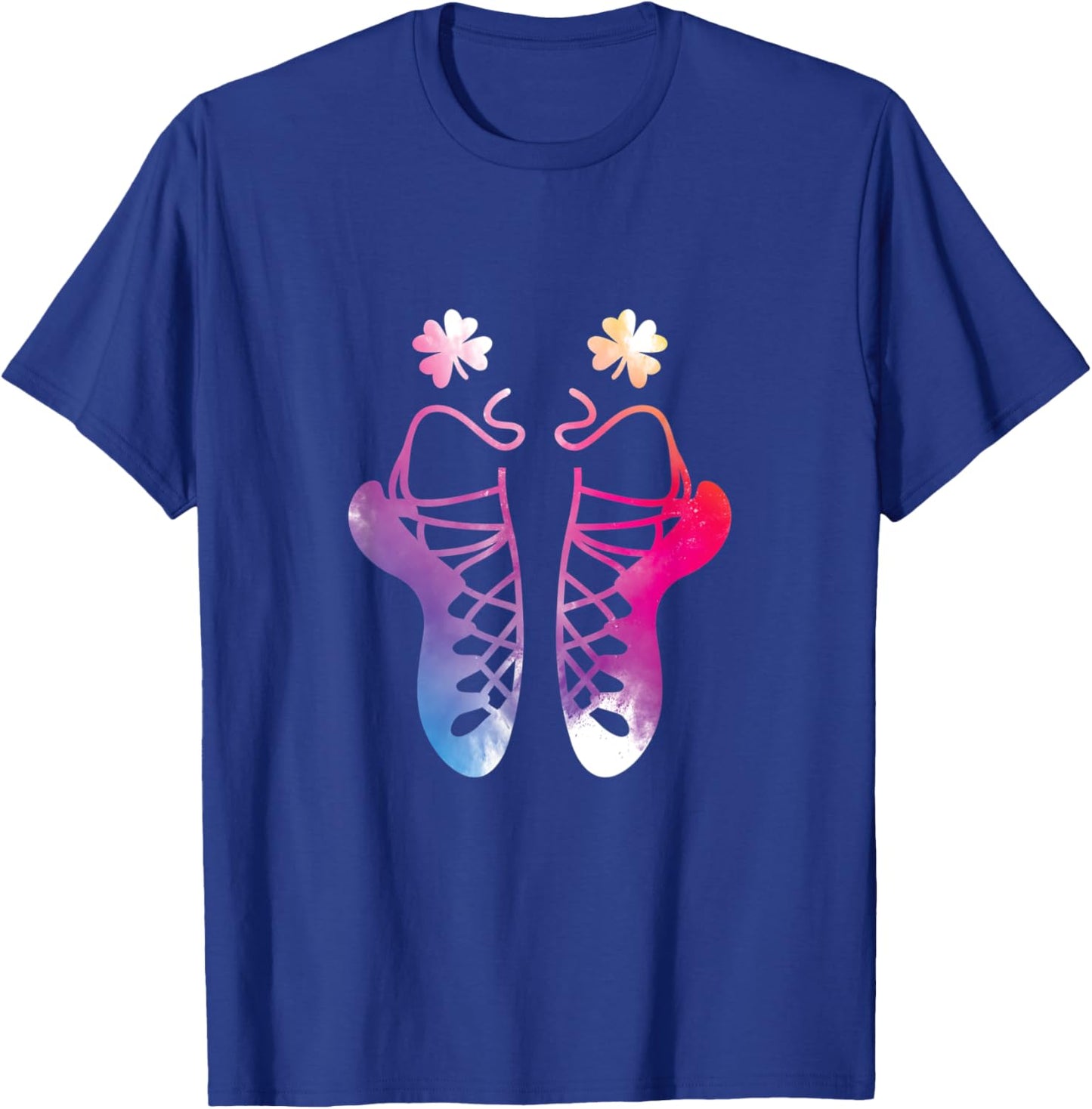 Irish Dance St Patricks Day Reel Girl Irish Step Dance Shoes T-Shirt - T-Shirt | Royal