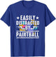 Paintball Player Splatter Paintball Gamer Saying T-Shirt - T-Shirt | Royal