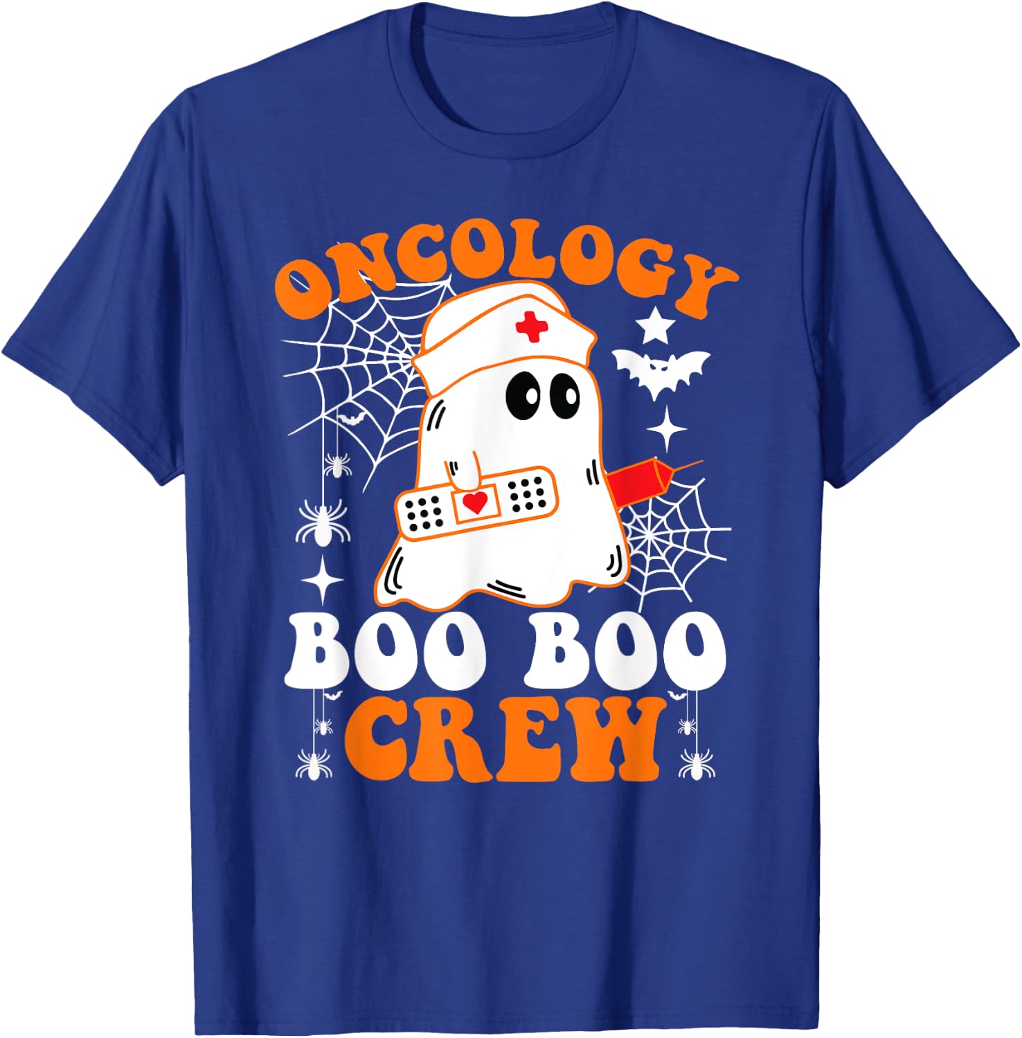 Oncology Boo Boo Crew Shirt Funny Nurse Ghost Halloween T-Shirt - T-Shirt | Royal