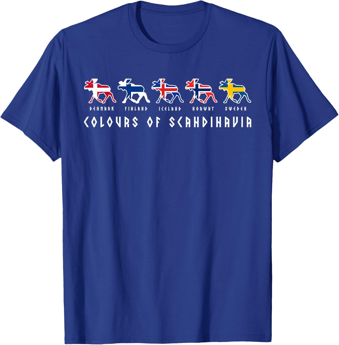 Scandinavia flags elk colours Sweden, Norway T-Shirt - T-Shirt | Royal