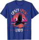 Crazy Crow lady Raven Girl Crow T-Shirt - T-Shirt | Royal