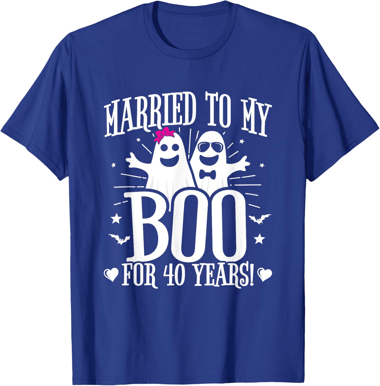 Funny 40th Wedding Anniversary October 40th Anniversary T-Shirt - T-Shirt | Royal