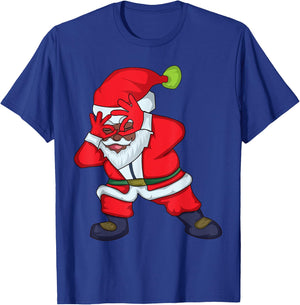 Christmas African American Santa Claus Griddy Dance T-Shirt - T-Shirt | Royal