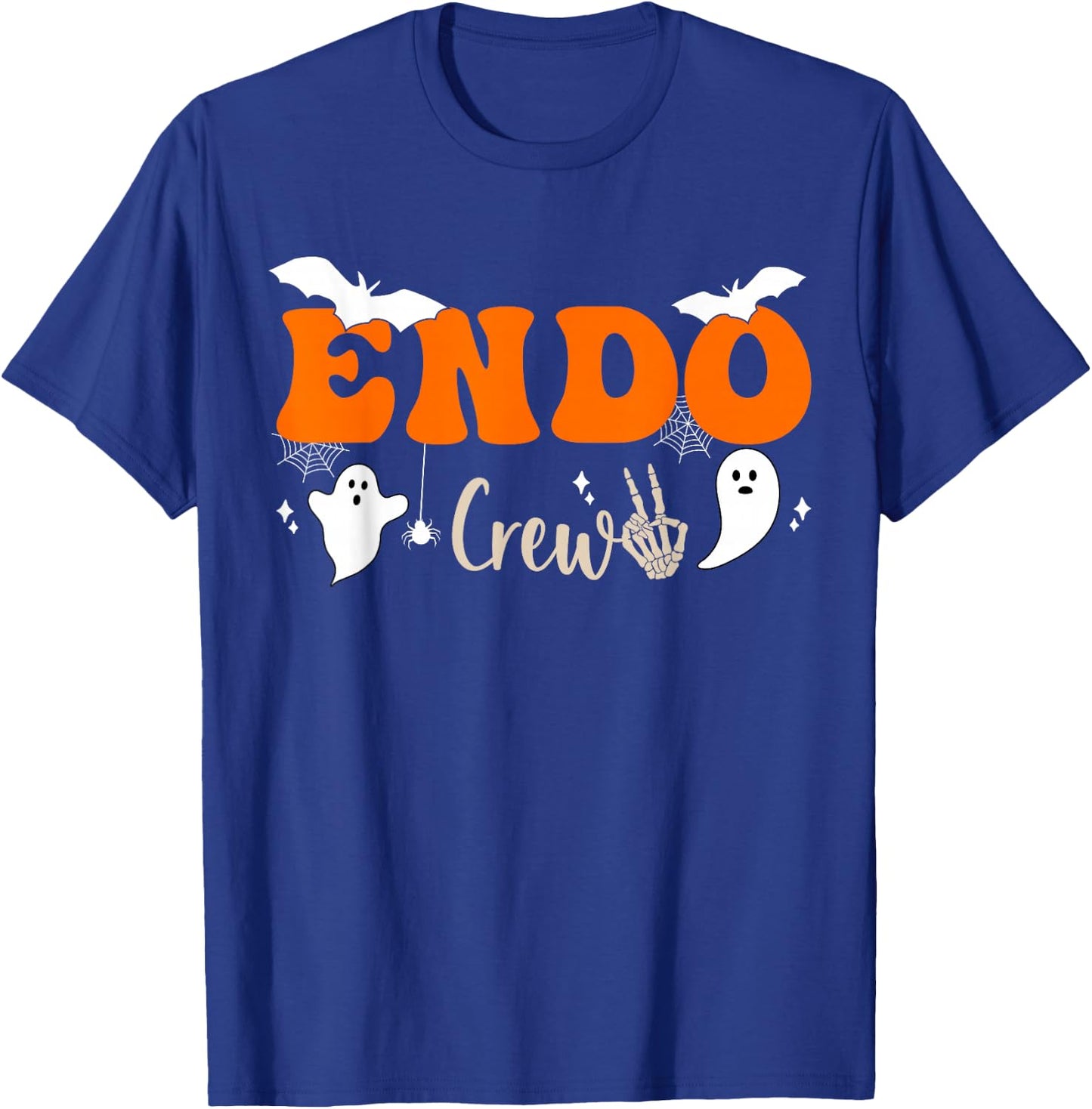 Halloween Endoscopy Crew Ghosts Pumpkin ENDO Nurse Squad T-Shirt - T-Shirt | Royal