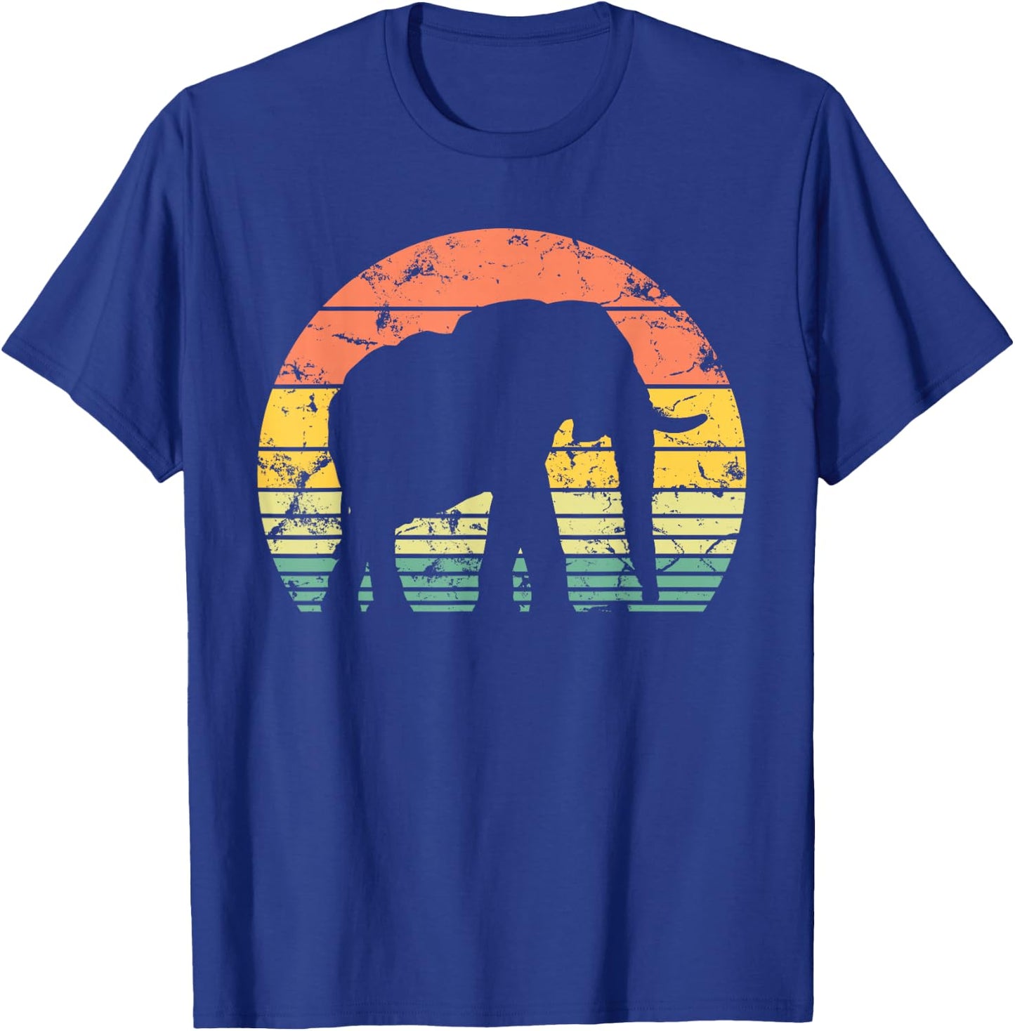Elephant Lover Retro Animals Men Women Kids Safari Vintage T-Shirt - T-Shirt | Royal