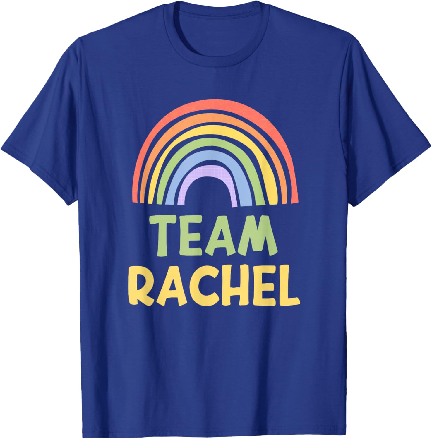 Happy Colorful Team Rachel Rainbow Pride Green Yellow T-Shirt - T-Shirt | Royal