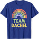 Happy Colorful Team Rachel Rainbow Pride Green Yellow T-Shirt - T-Shirt | Royal